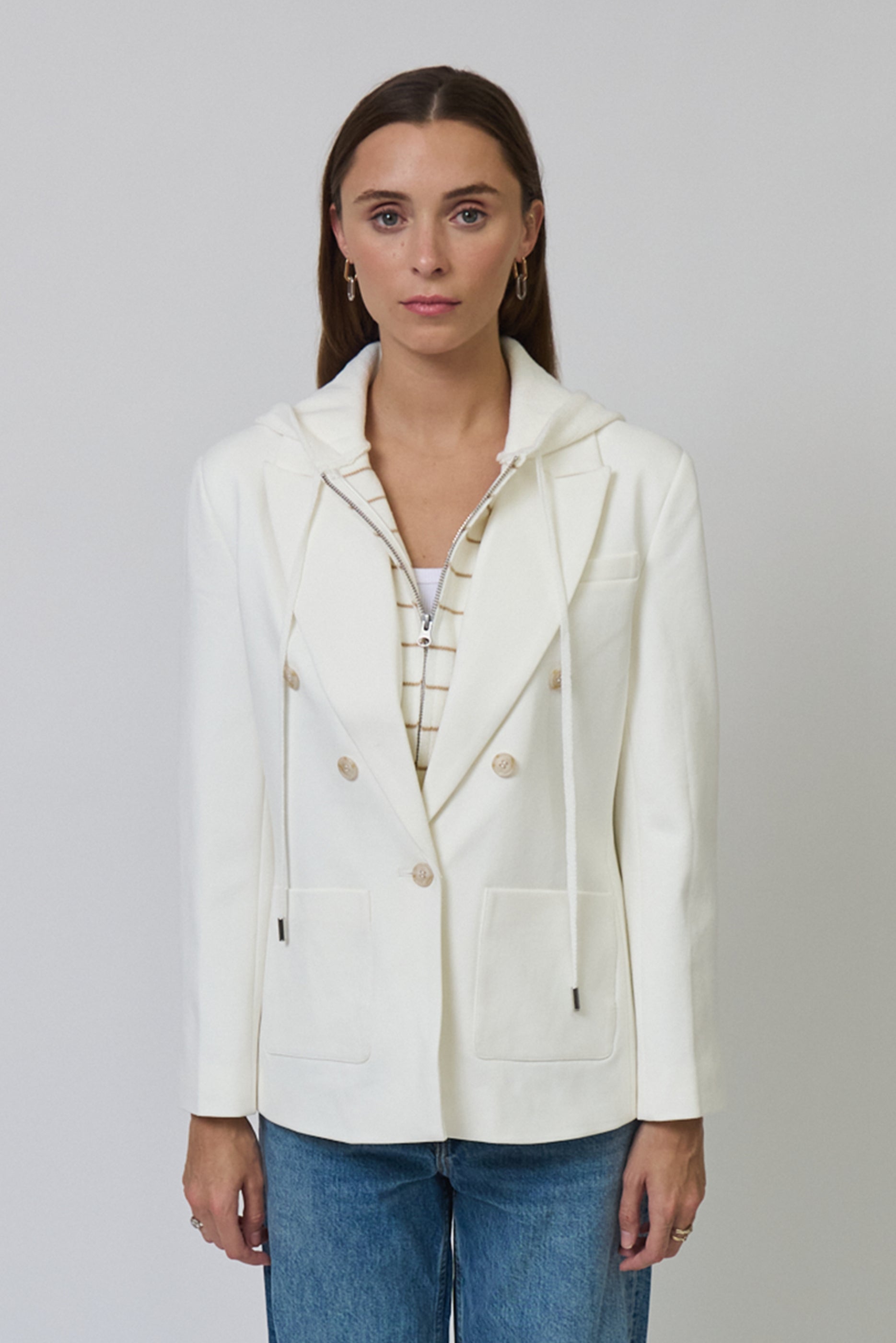 Nevada Stripe Sweater Dickey Jacket