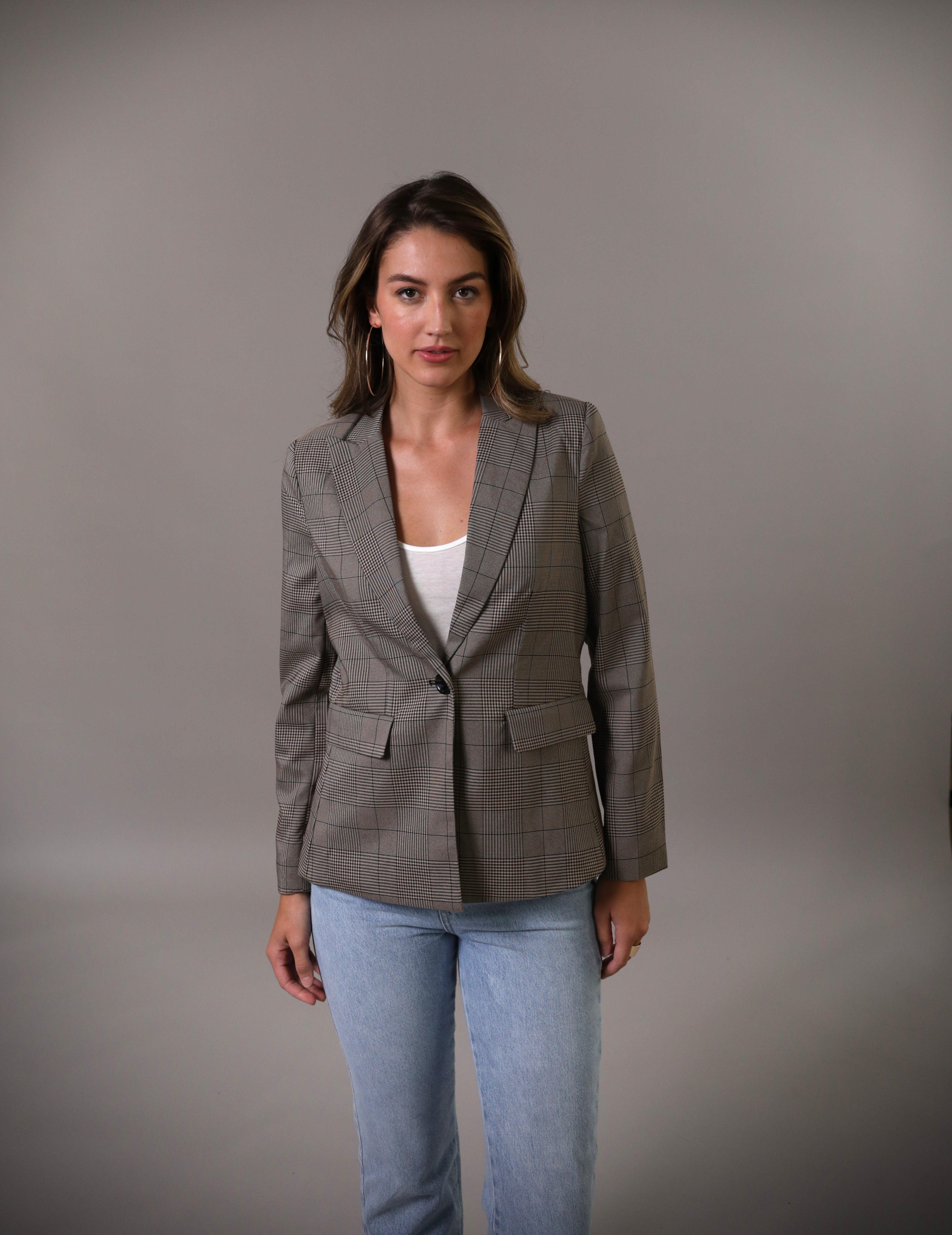 Jane St. Plaid Blazer