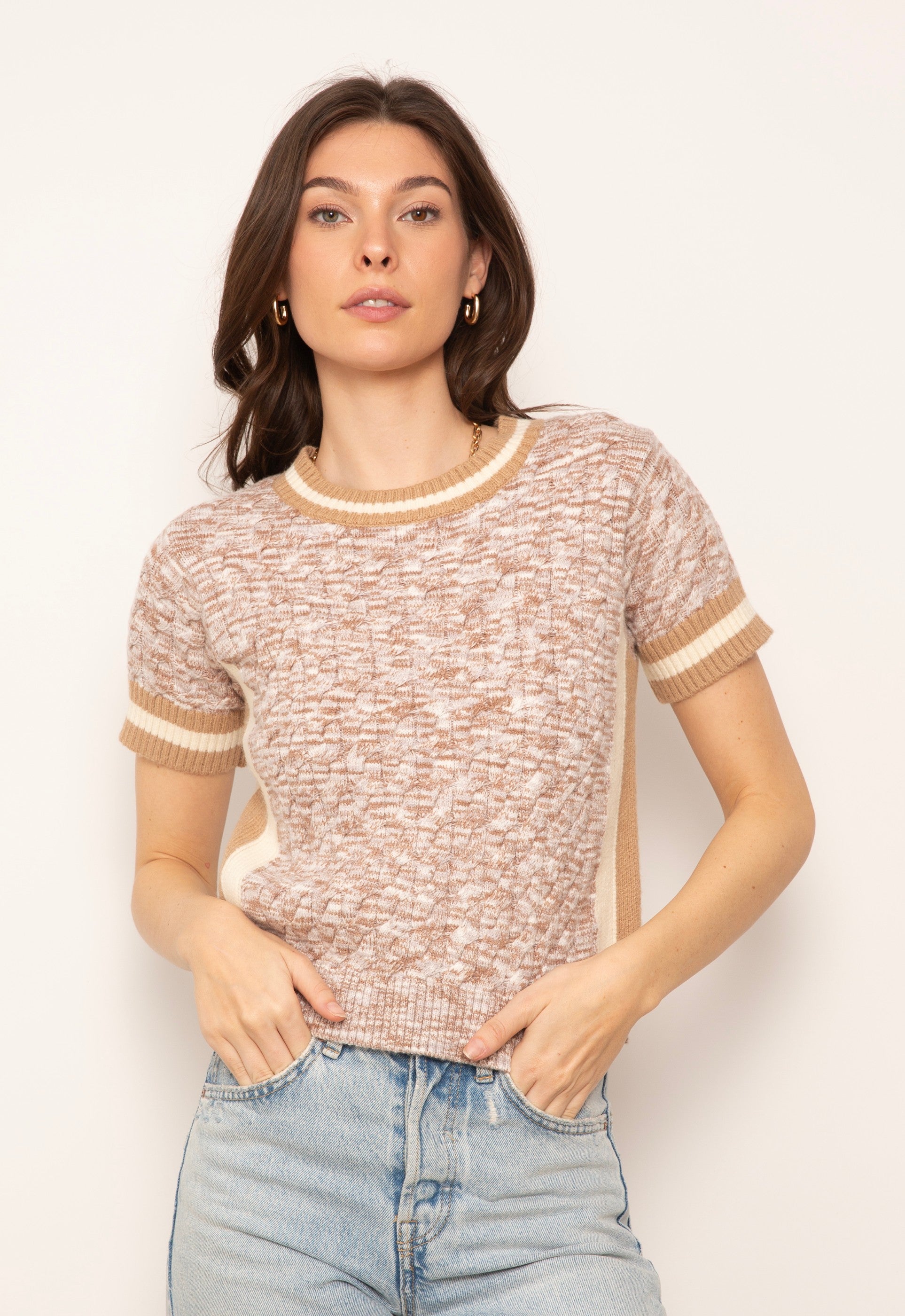 Luca Melanged Sweater Shirt