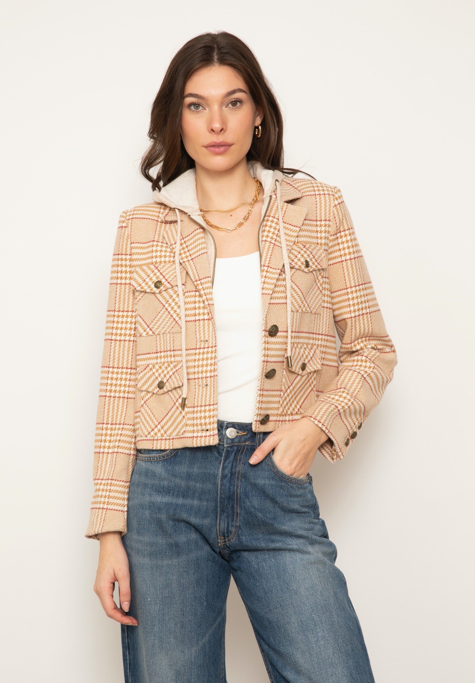 Celine Plaid Dickie Jacket