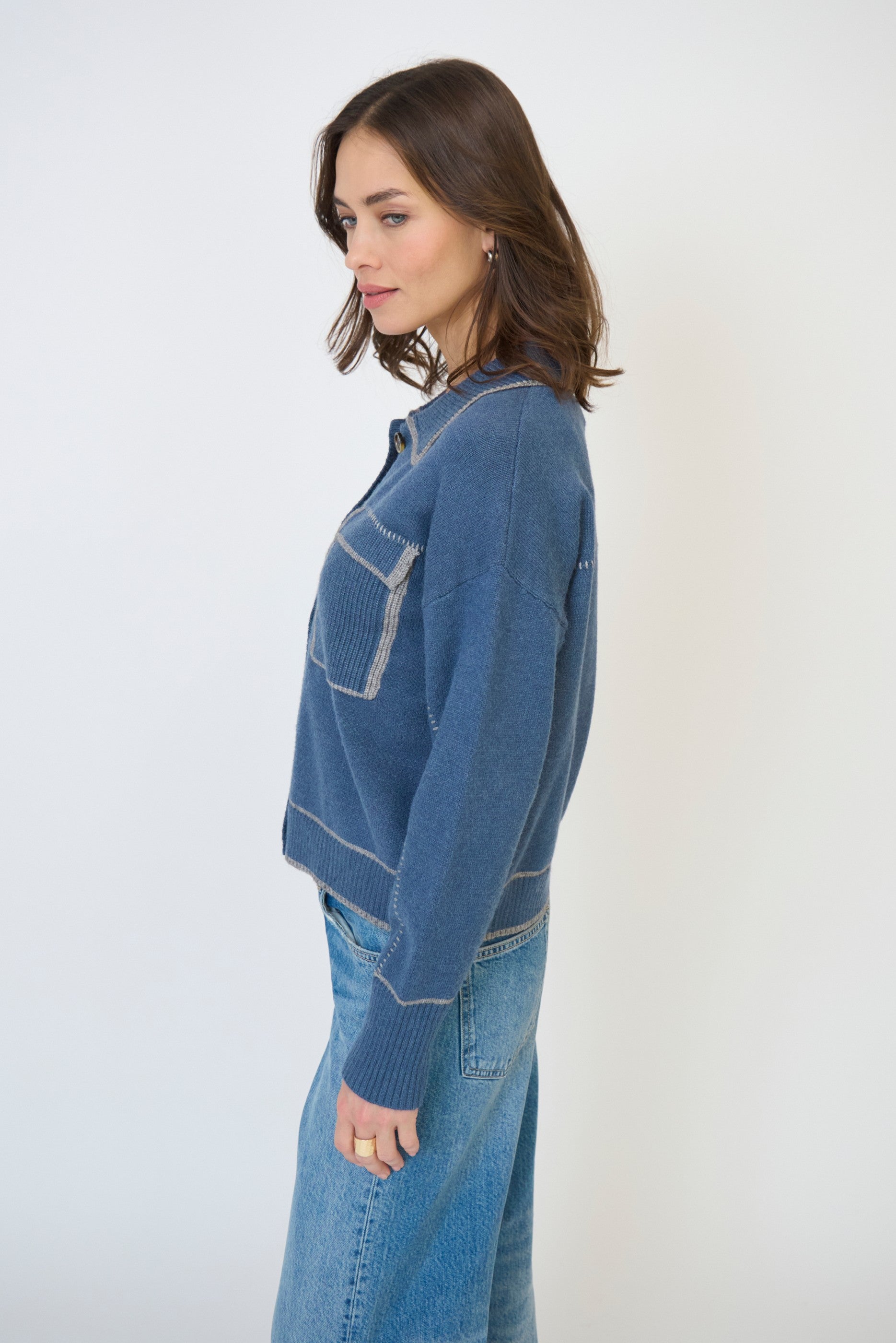 Myra Whipstitch Barn Sweater