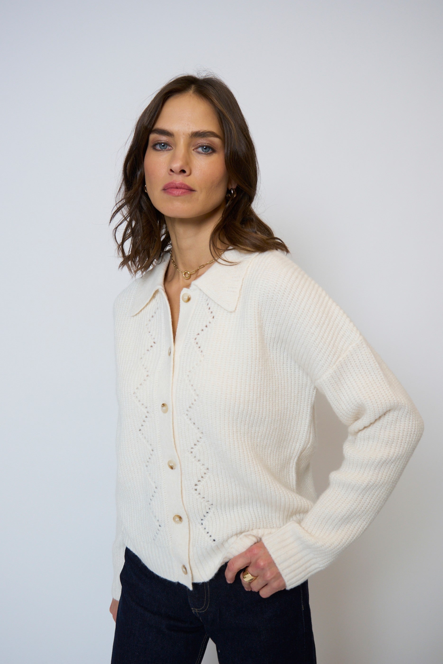 Olivia Pointelle Polo