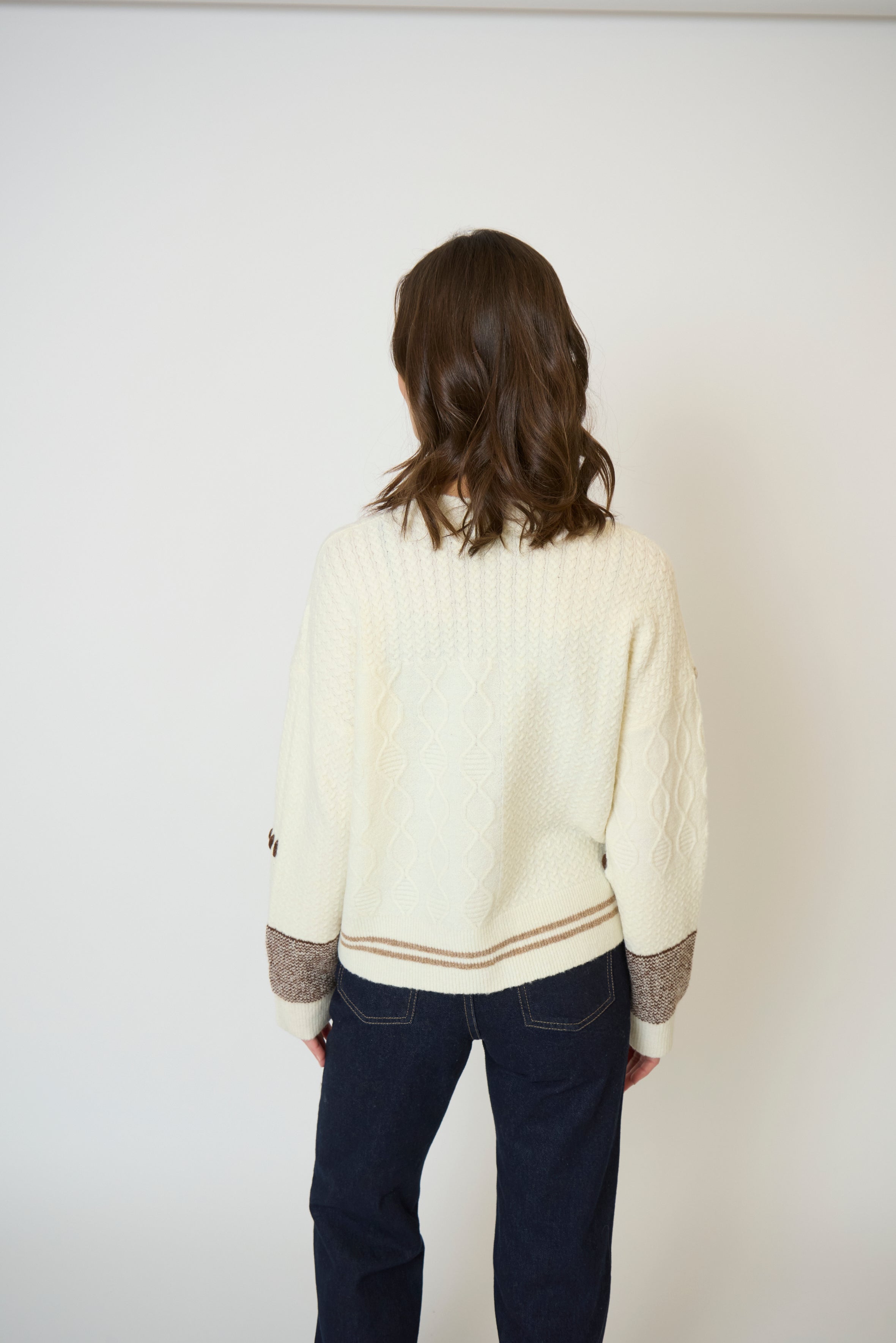 Patchwork Cropped Sweater