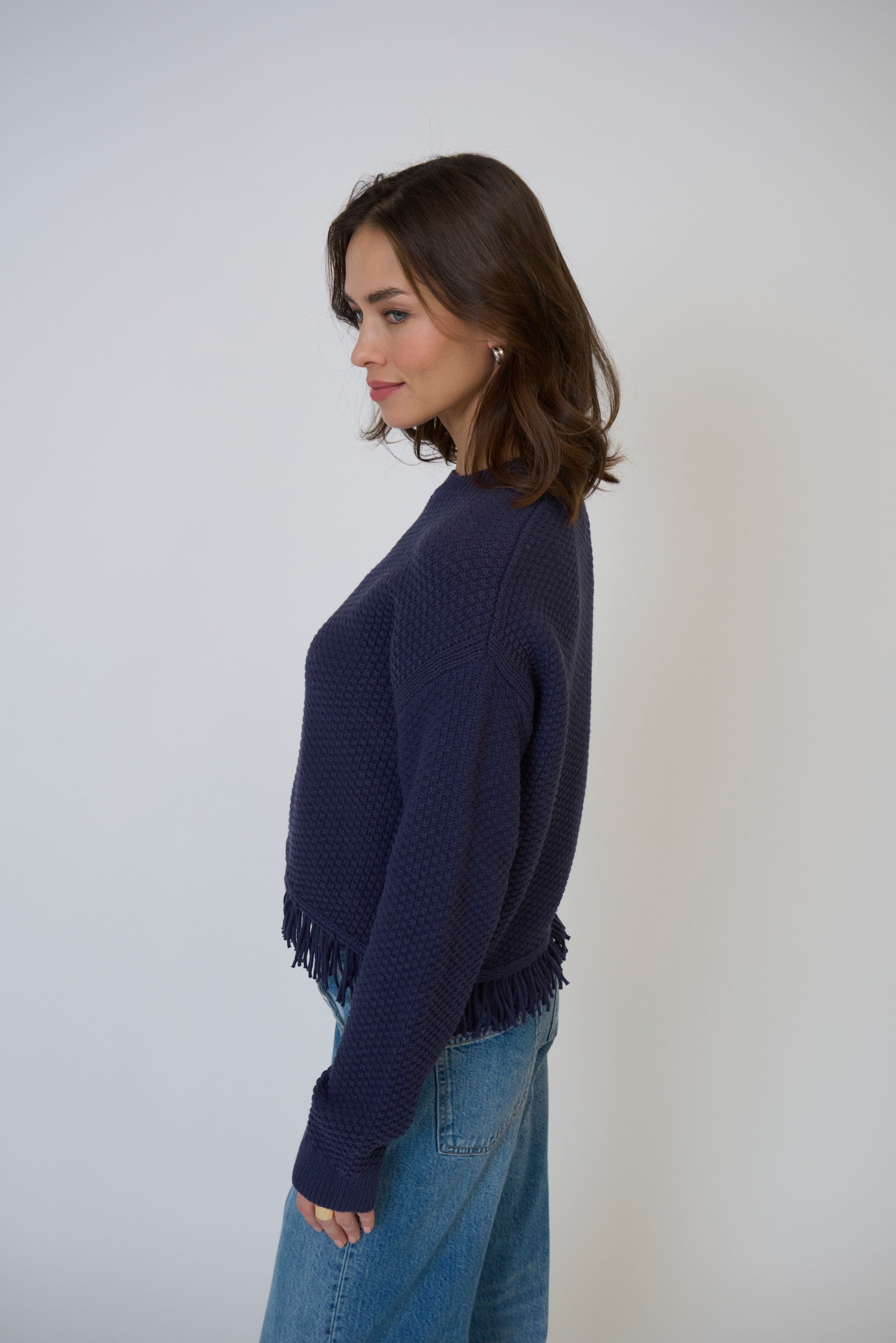 Elyse Seed Stitch Ls Dolman
