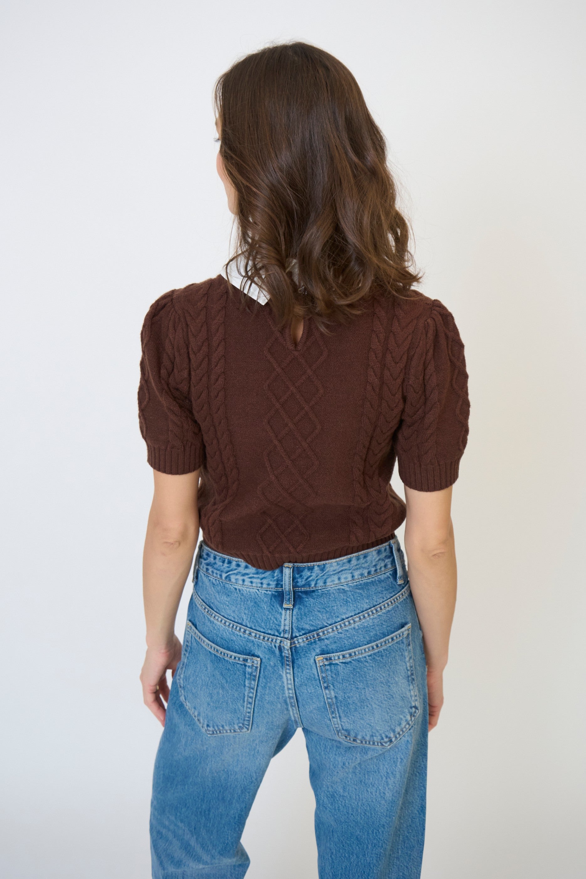 Astrid Twofer Poof Sleeve Polo