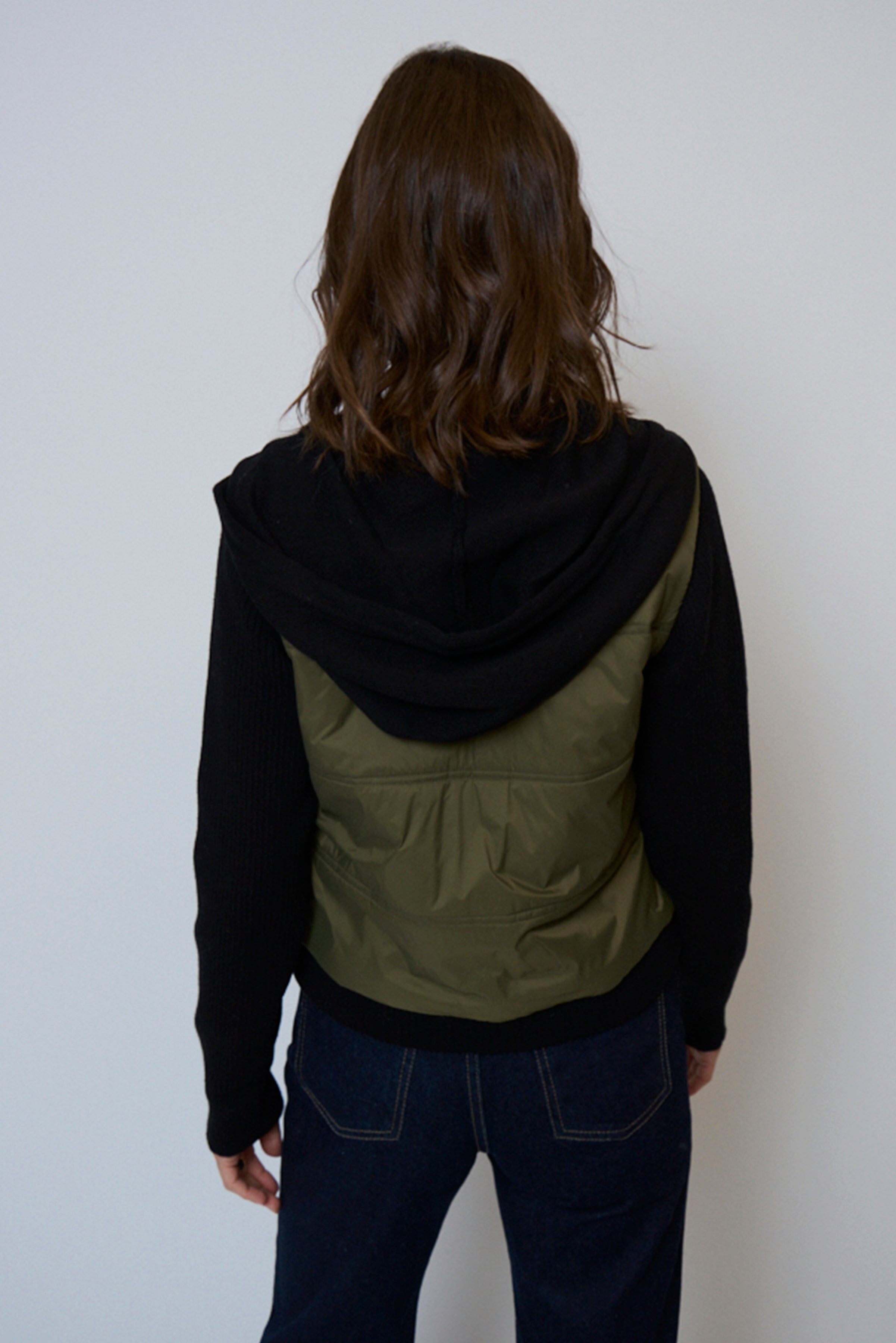Brady Hooded Sweater Sleeve Jacket