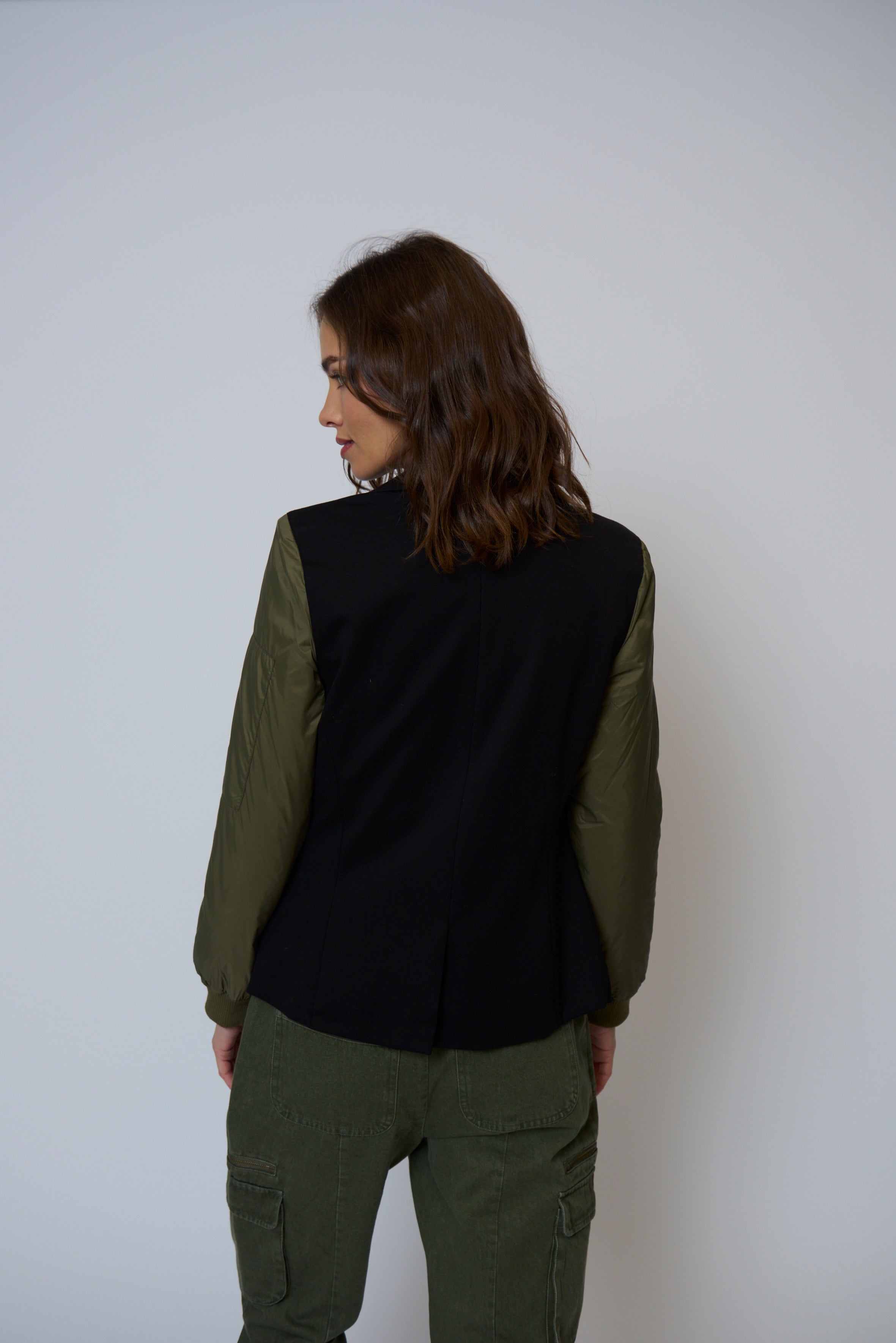 Billie Nylon Sleeve Blazer