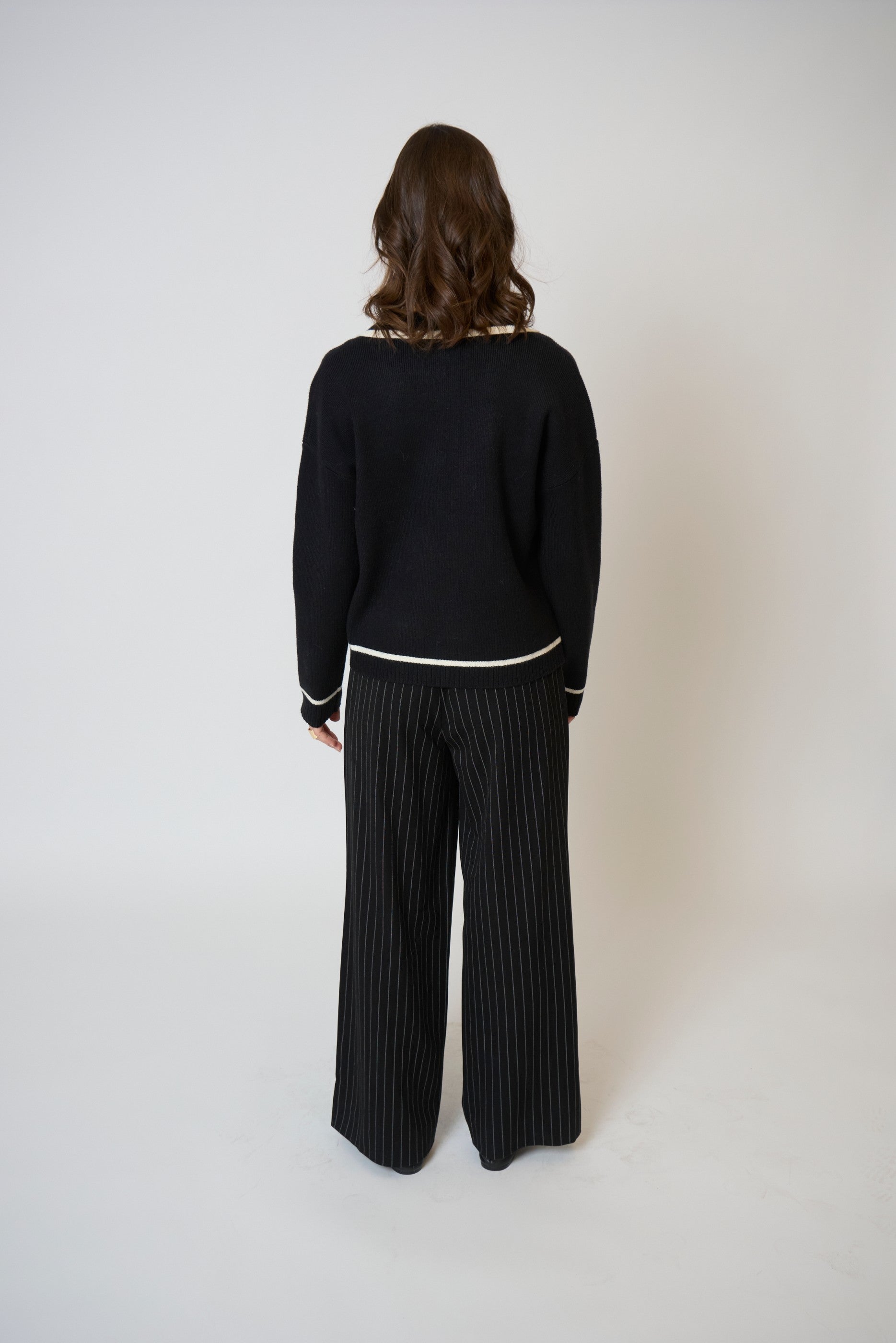 Astrid Piped Sweater Jacket