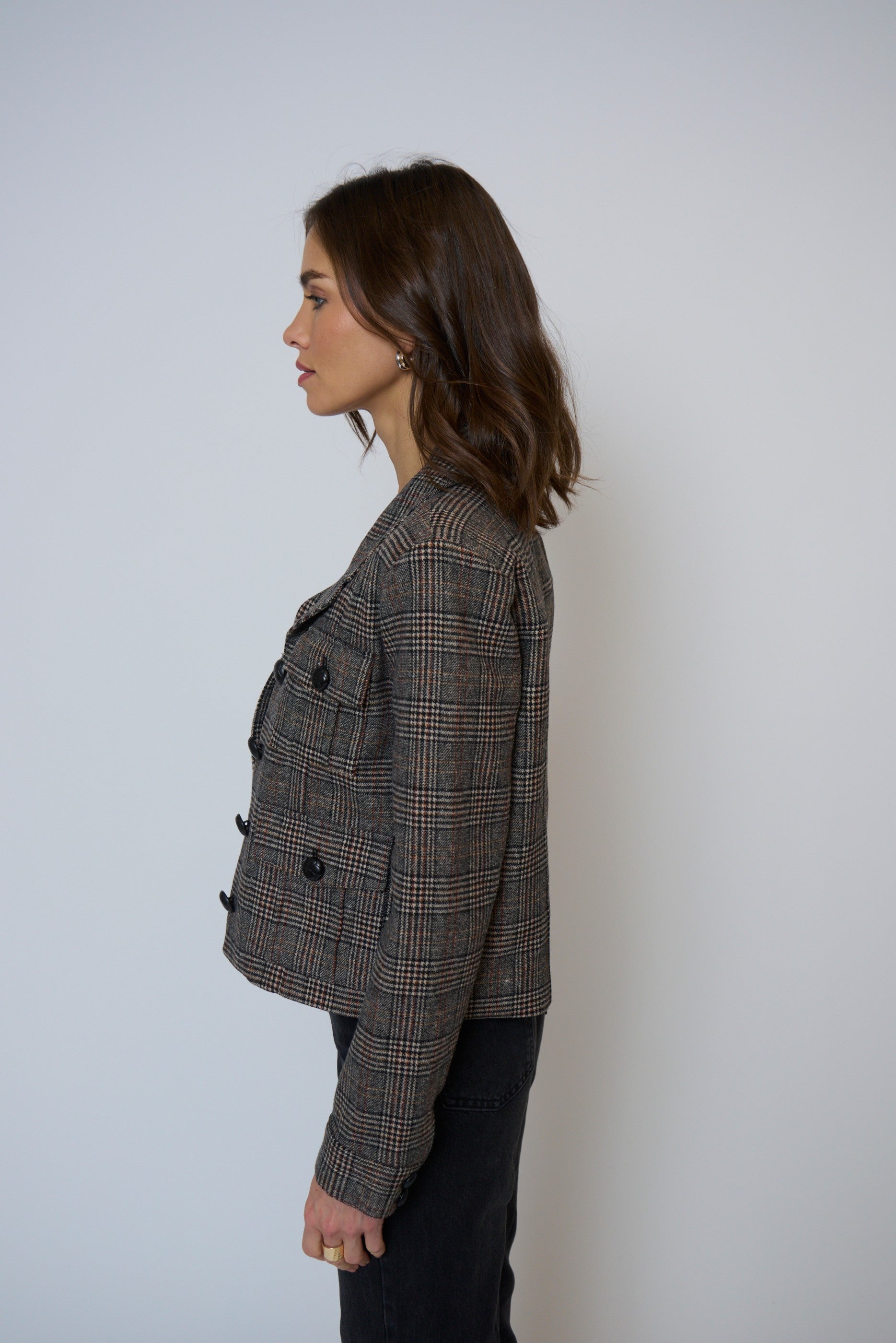 Eden Plaid Double Pocket Jacket
