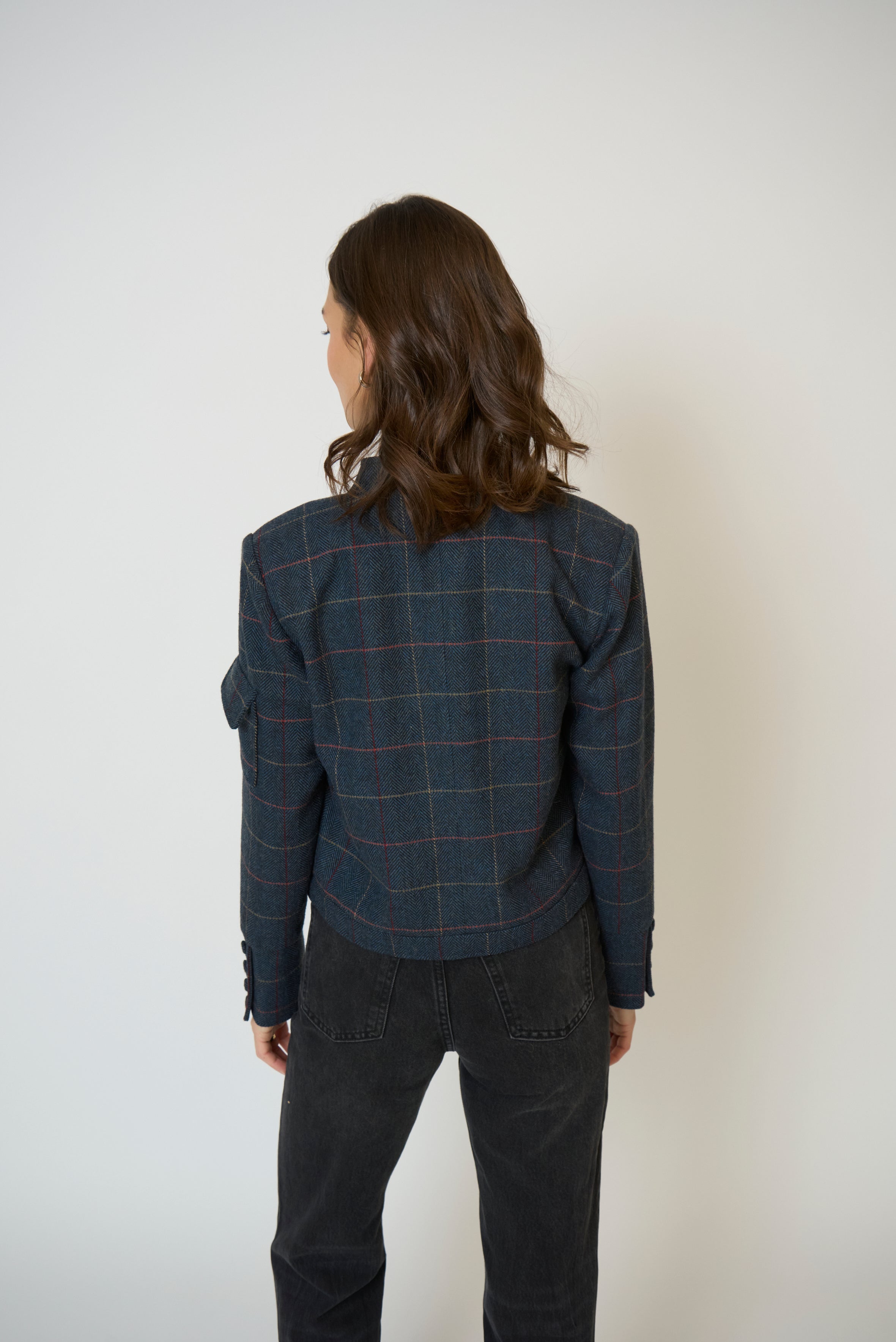 Eden Plaid Military Jacket