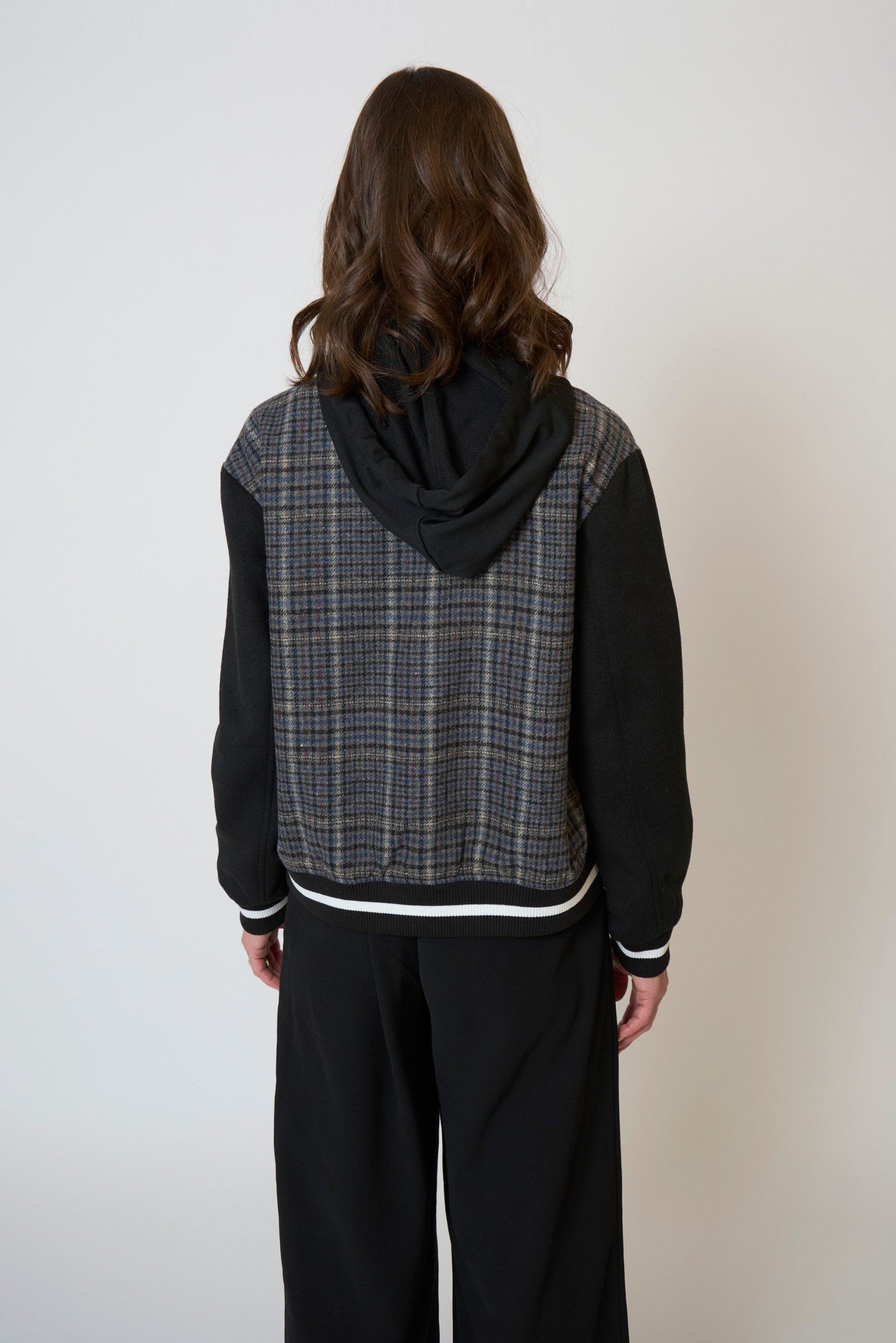 Billie Plaid Bomber
