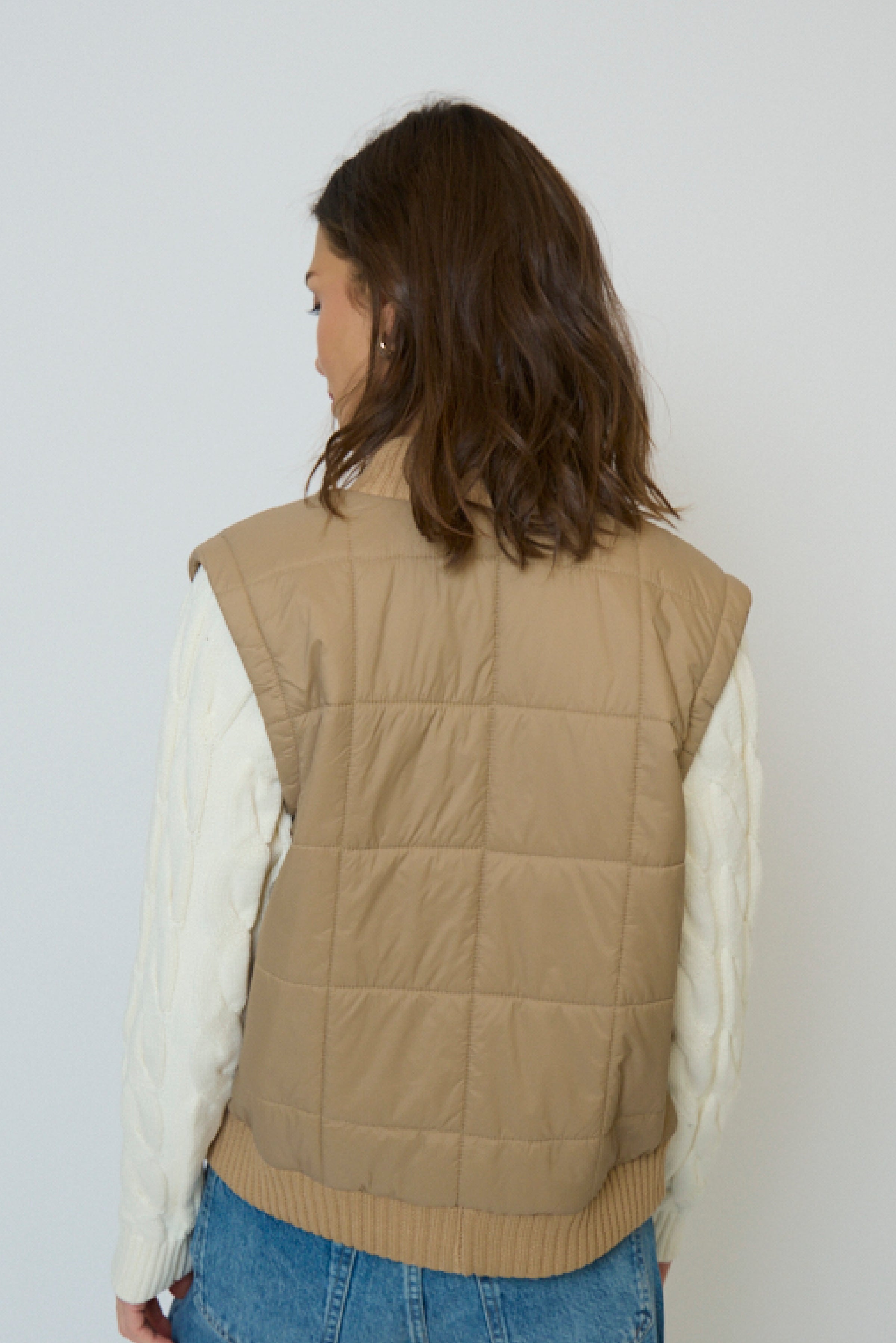 Brady Quilted Mixed Media Jacket