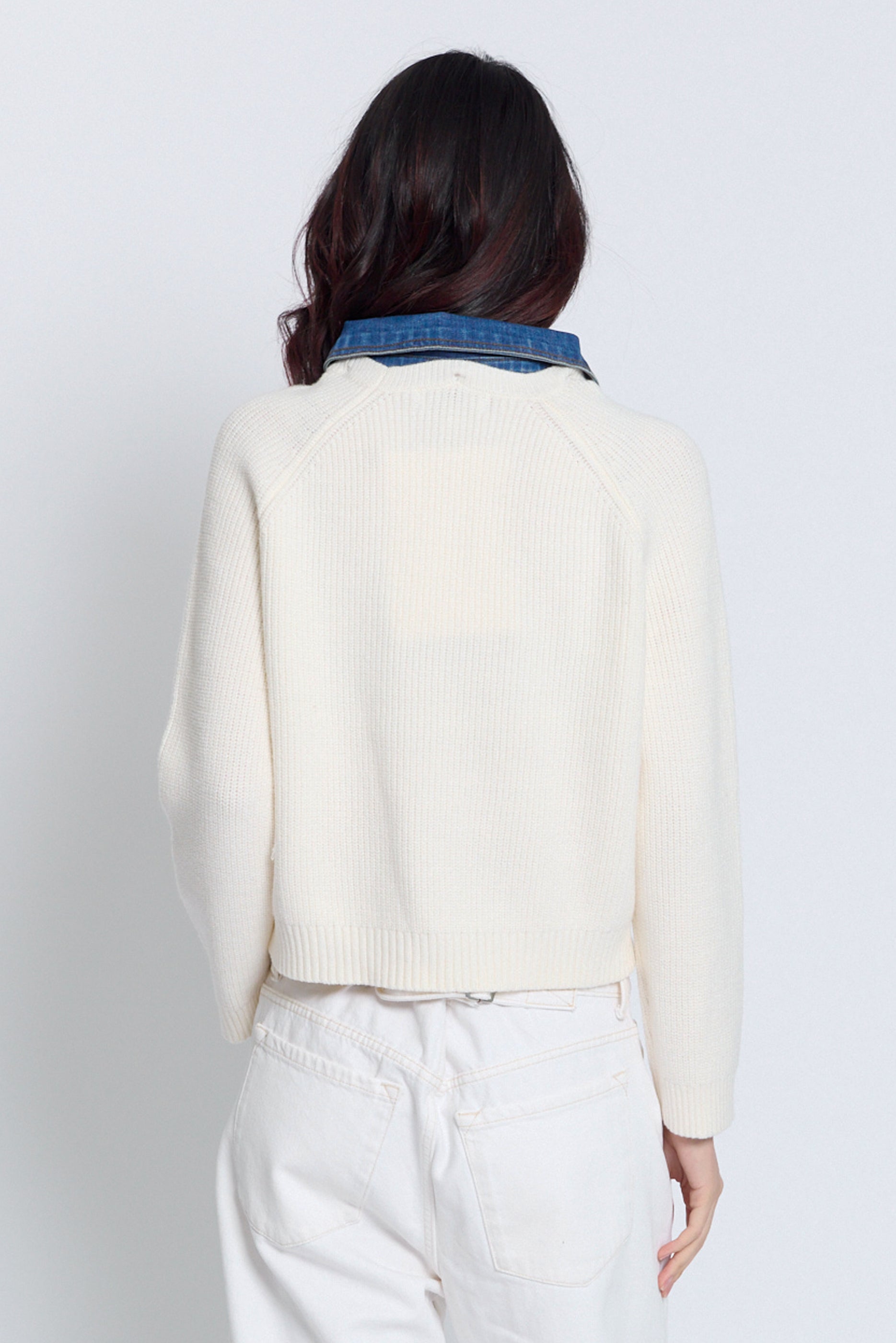 Nash Denim Collar Sweater