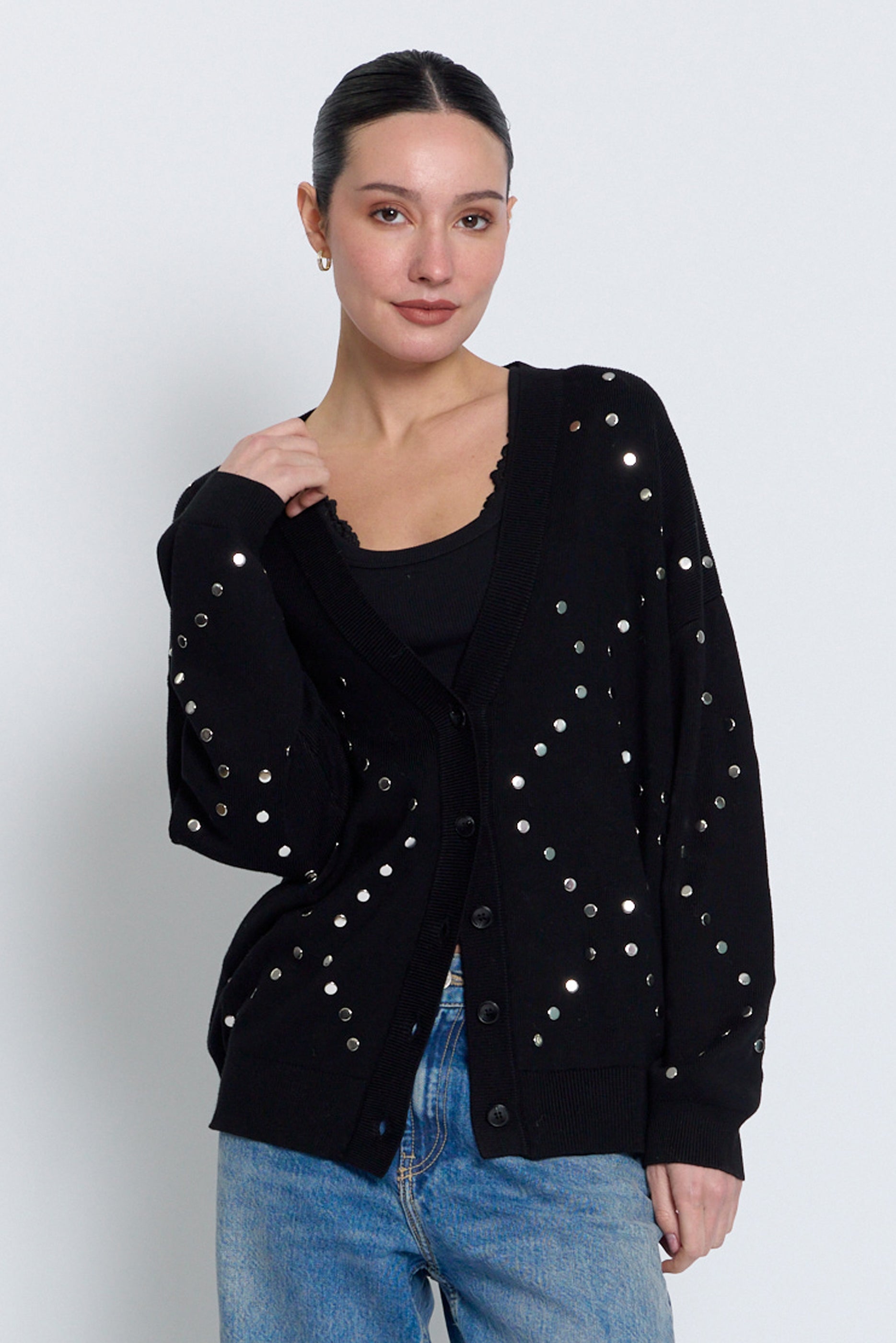 Felix Long Studded Cardigan