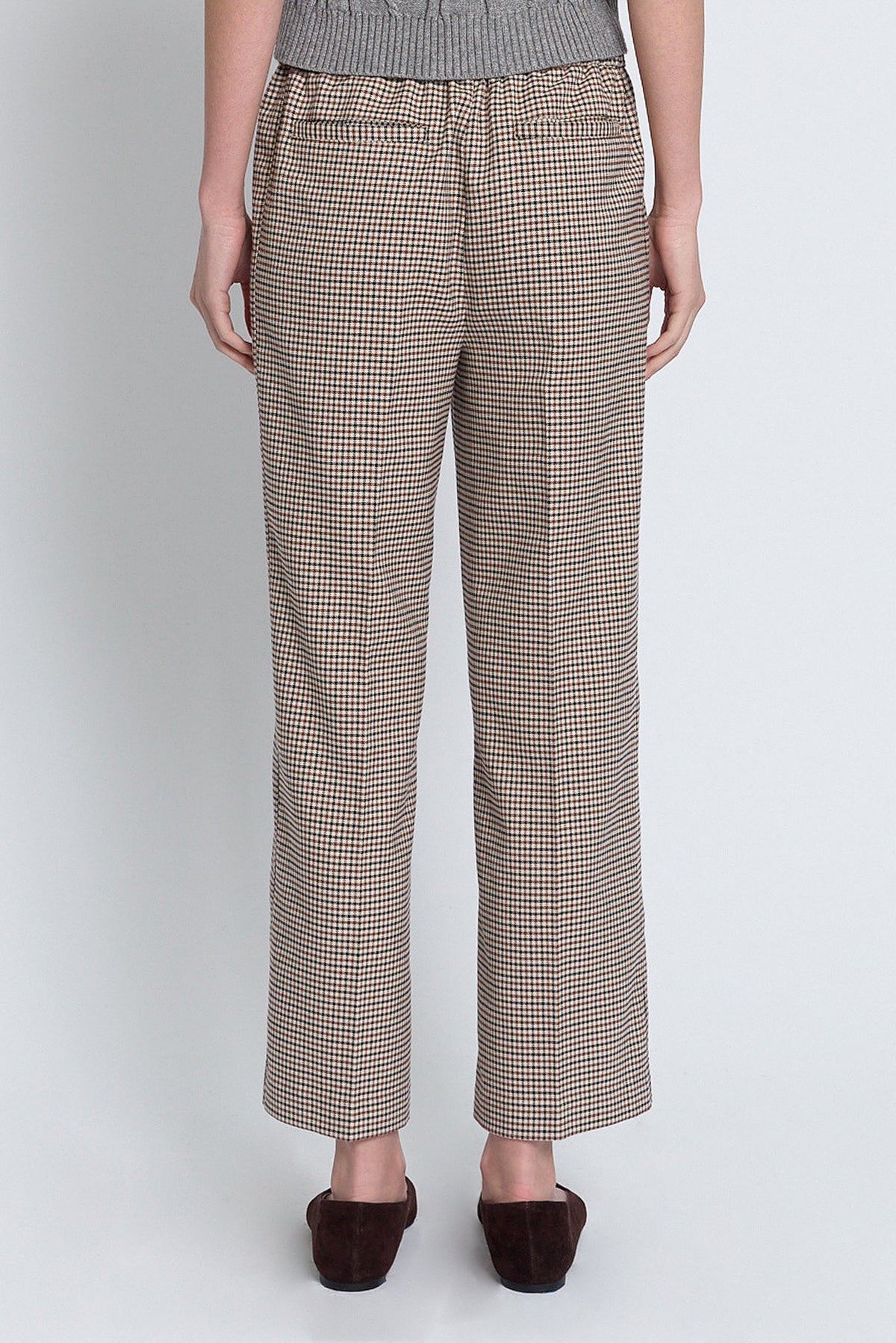Astor Cropped Check Pant