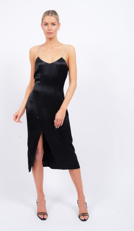 Illana Rhinestone Strap Dress