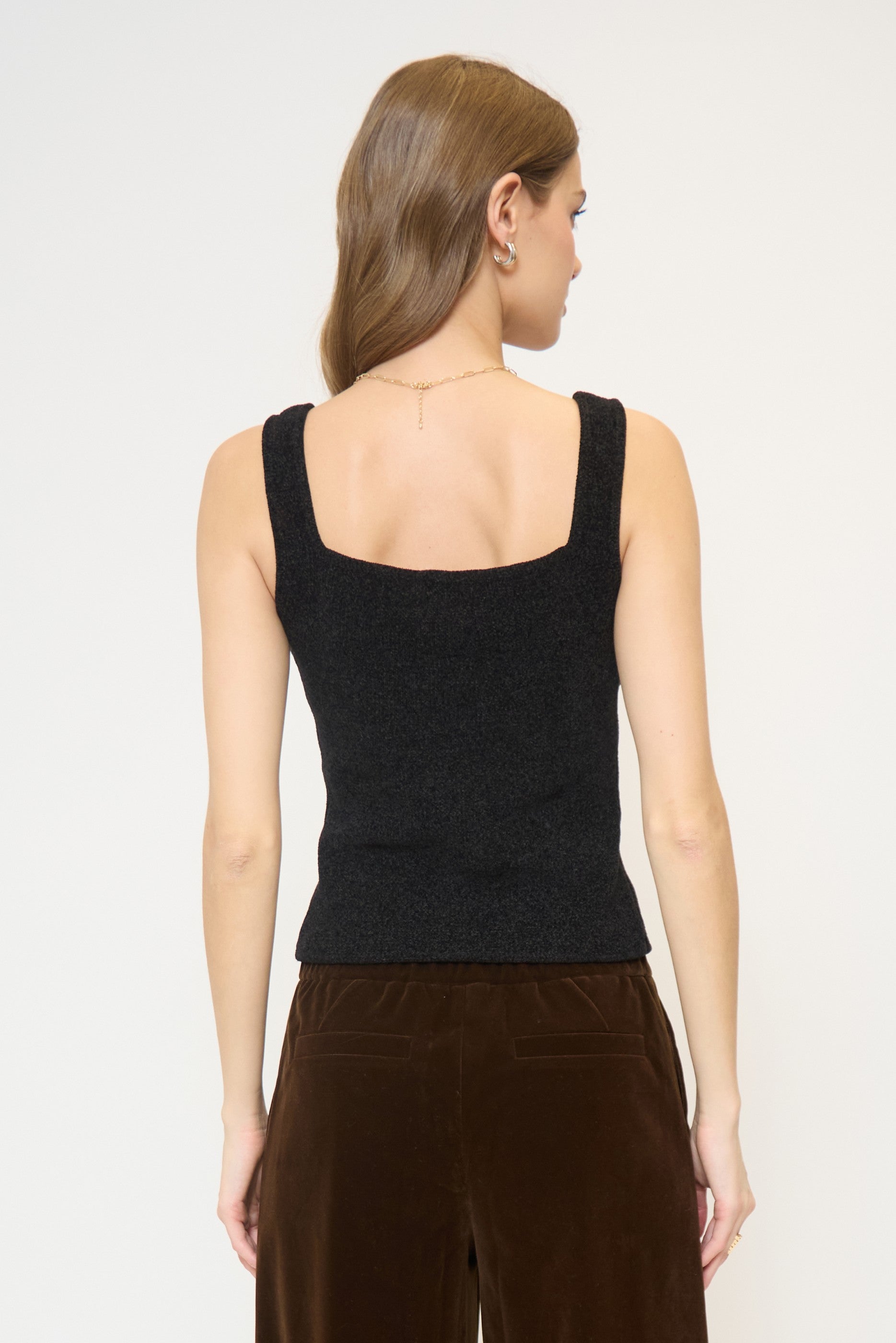 Ember Chenille Button Up Tank