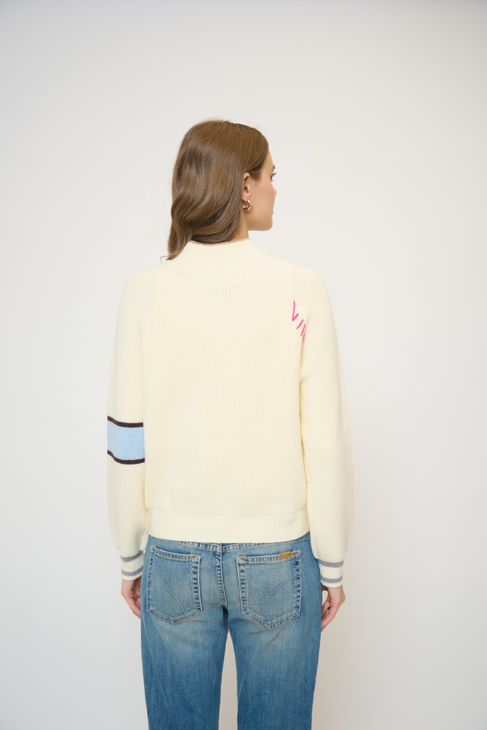 Parker Crossover Neck Sweater