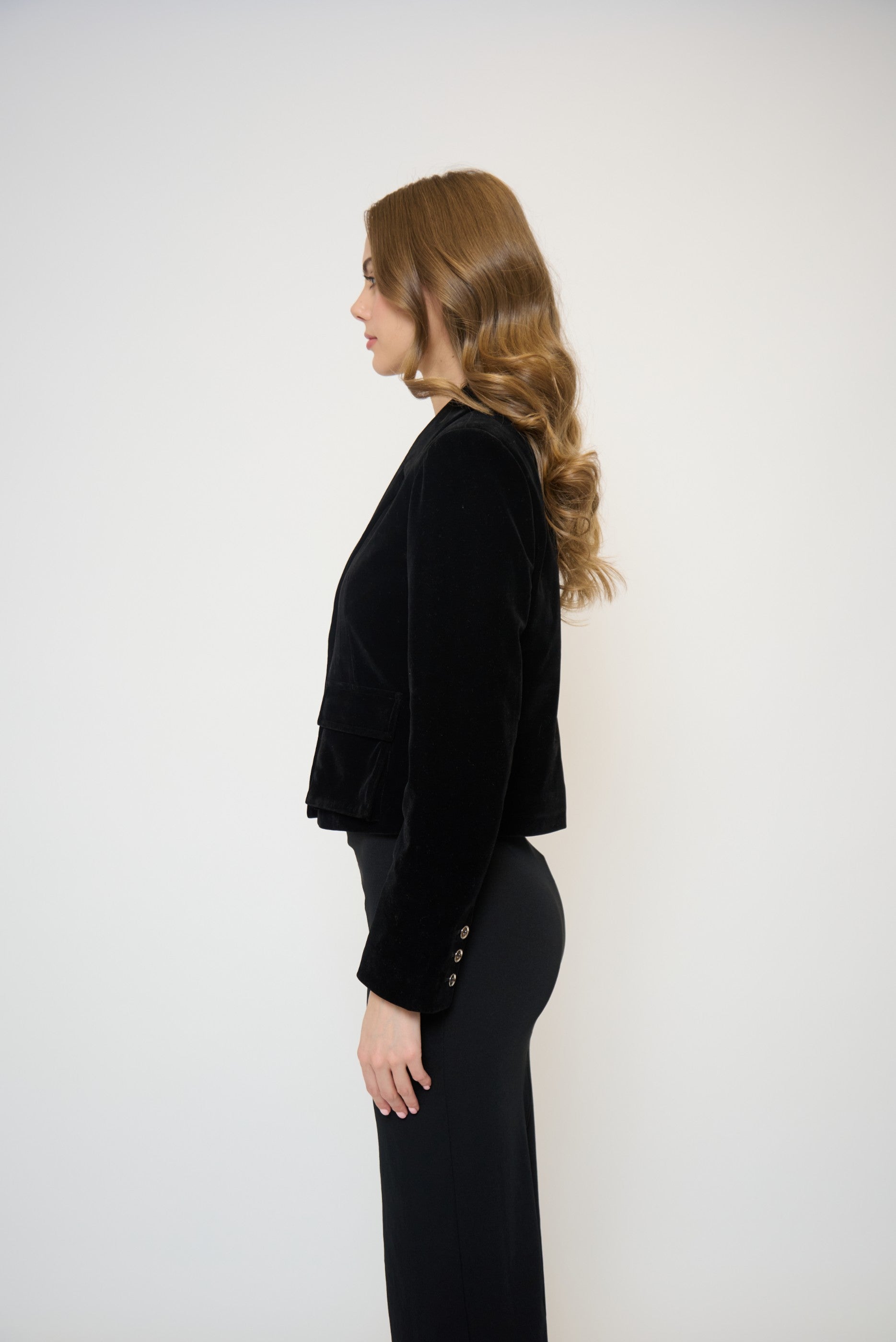 Ember Velvet Boxy Blazer