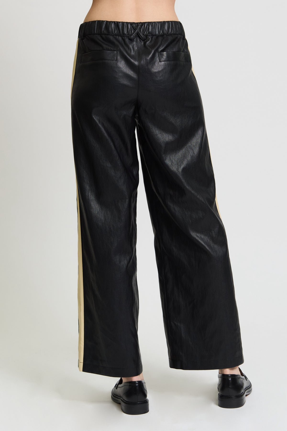 Raye Vegan Leather Button Pants