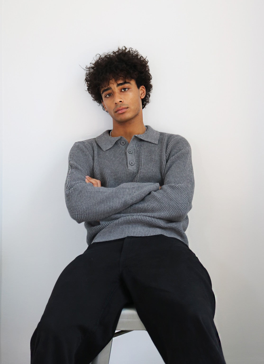 Wyatt Waffle Stitch Polo