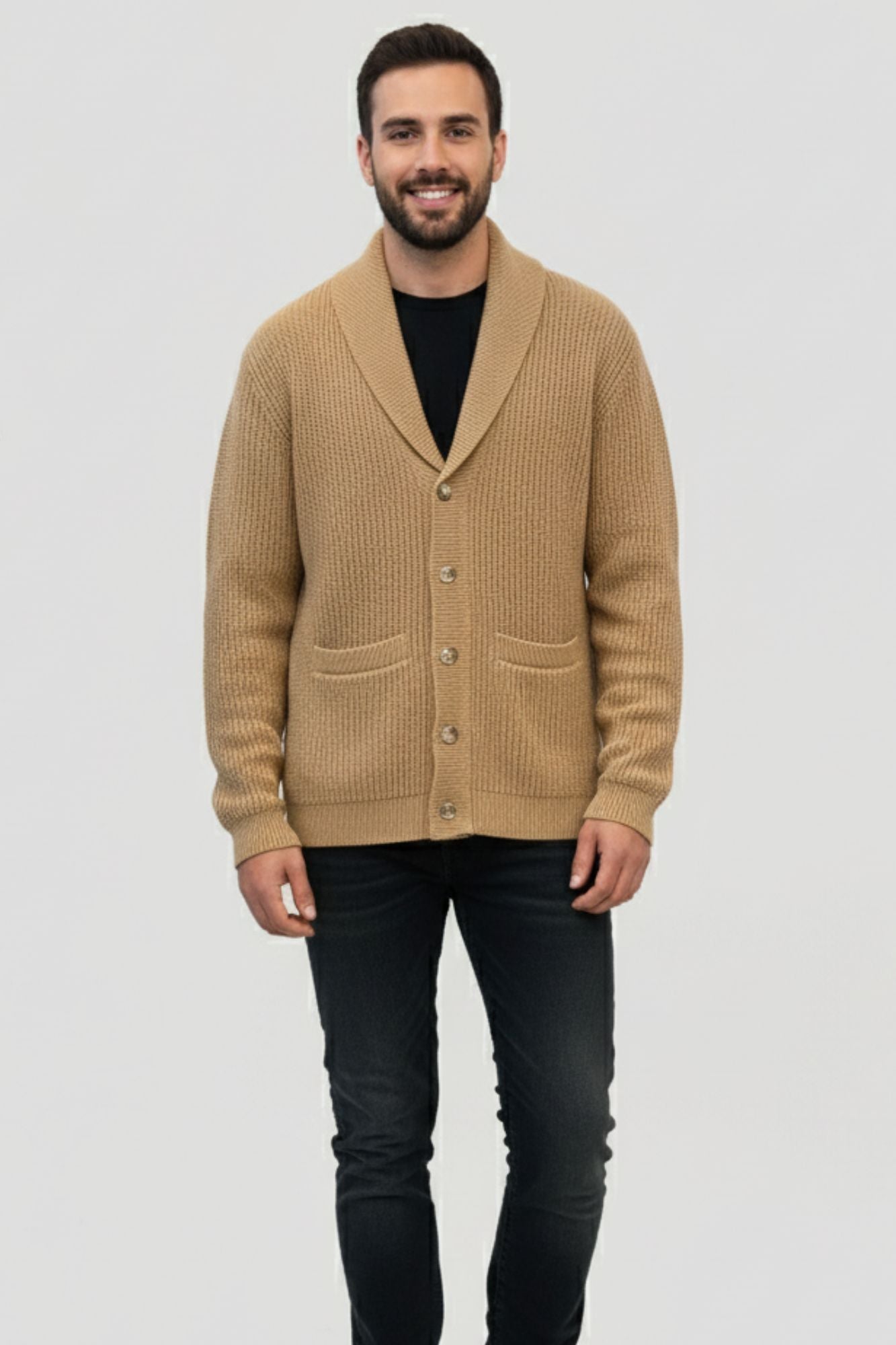 Chunky Shawl Collar Cardigan