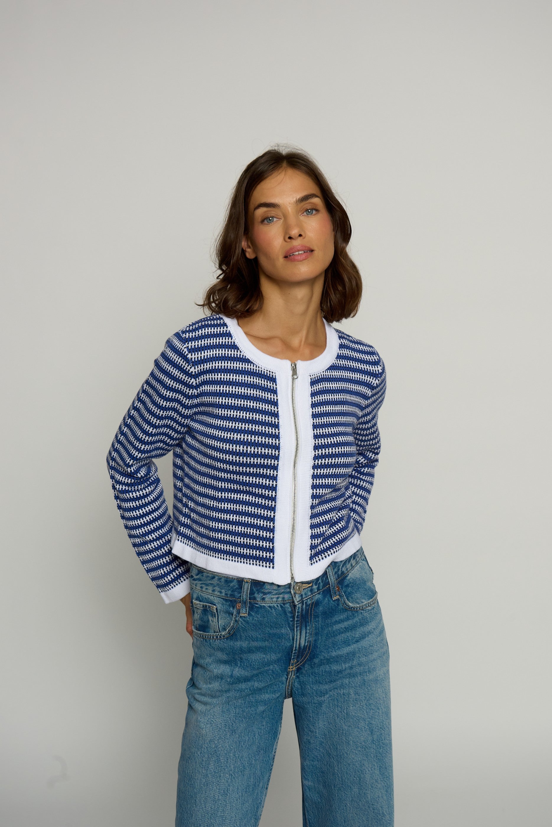 Novelty Zipup Cardigan