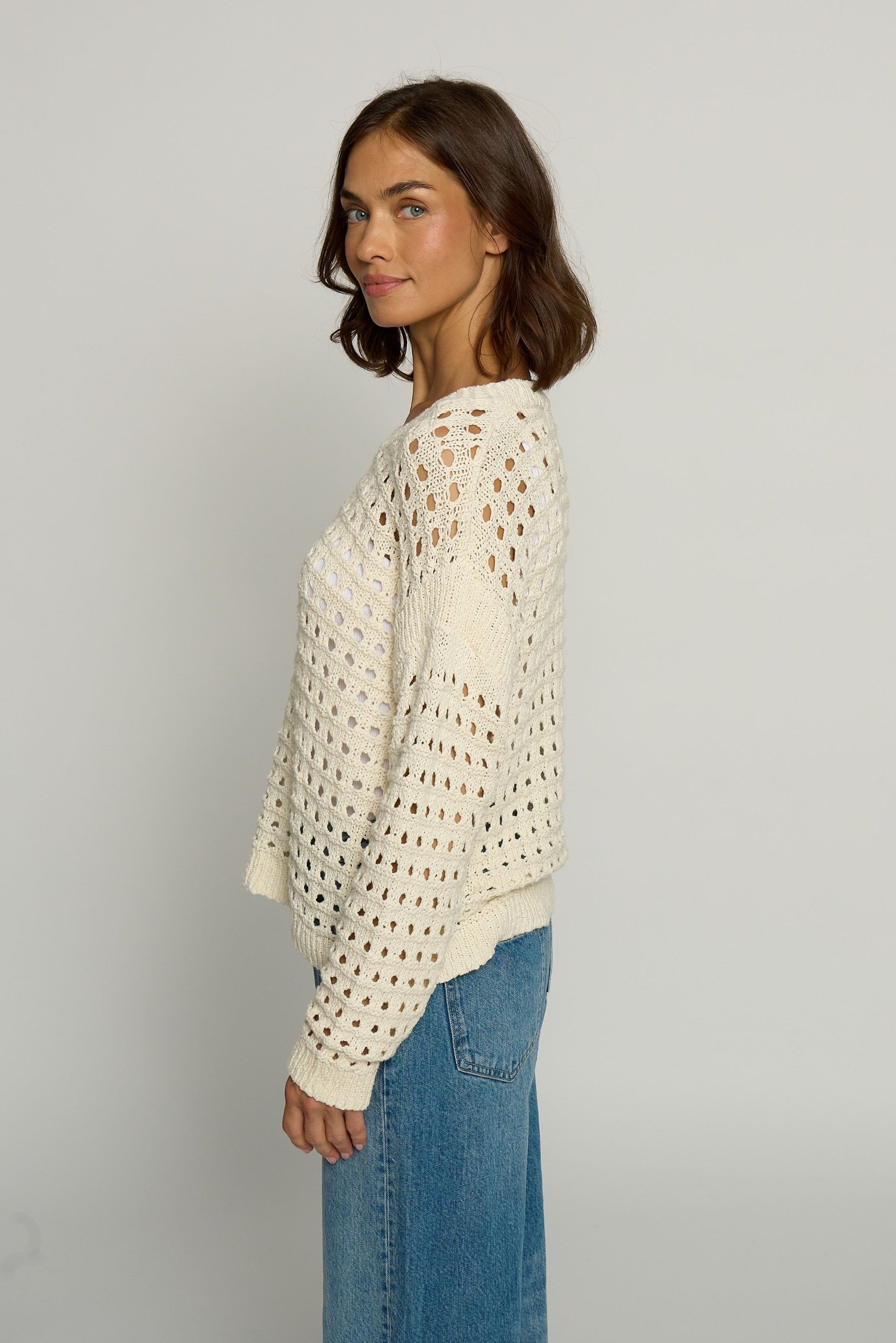 Open Stitch Boatneck