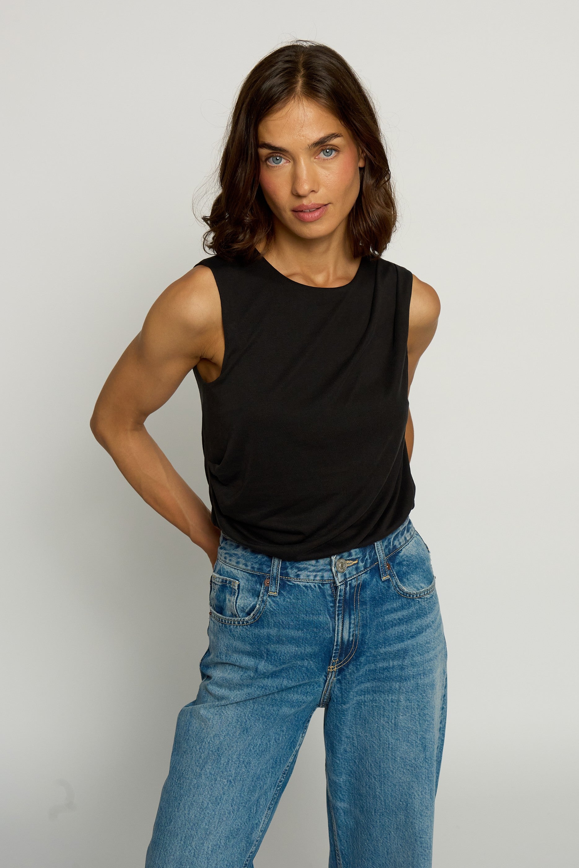 Cupro Pleated Tank