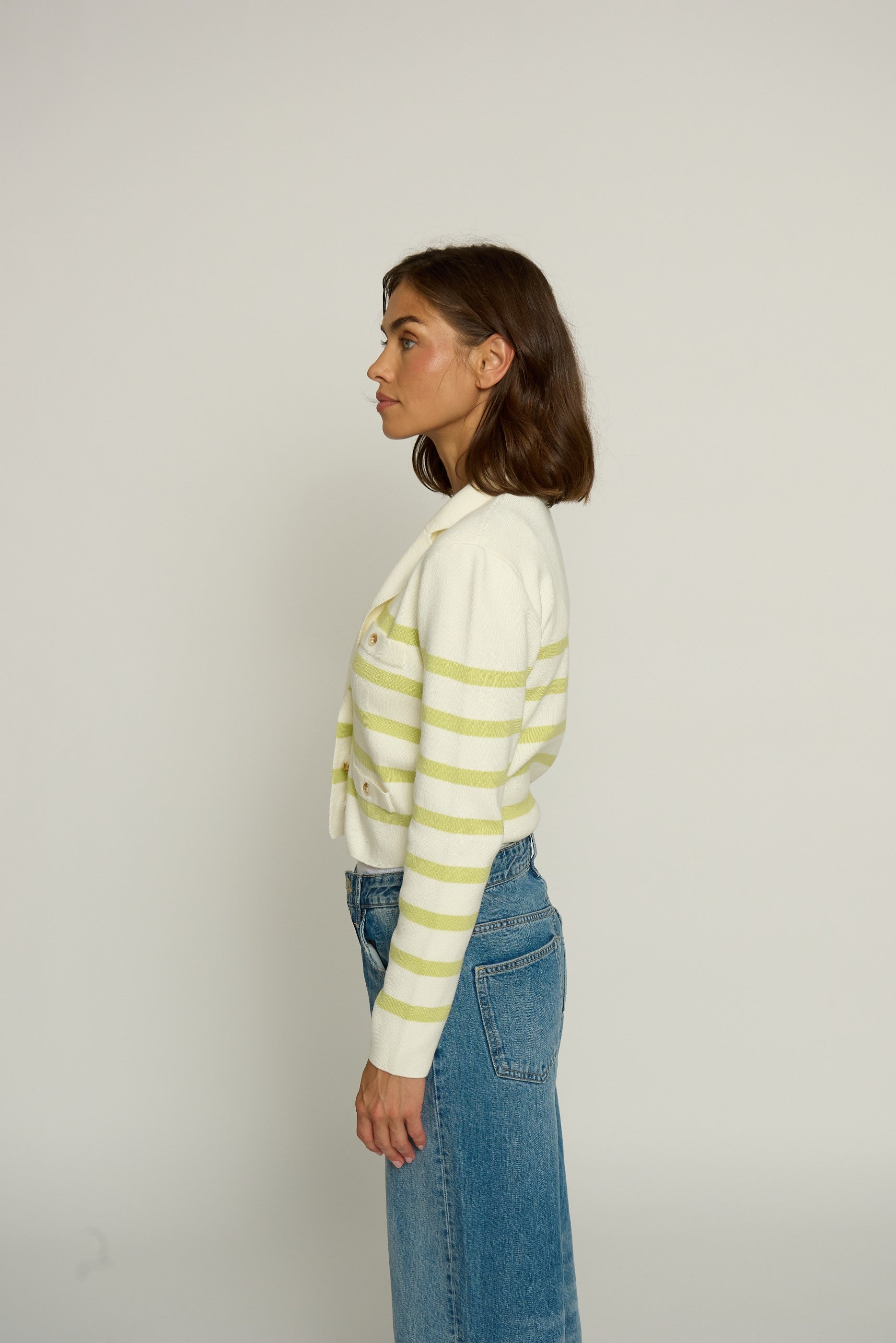 Stripe Knit Blazer