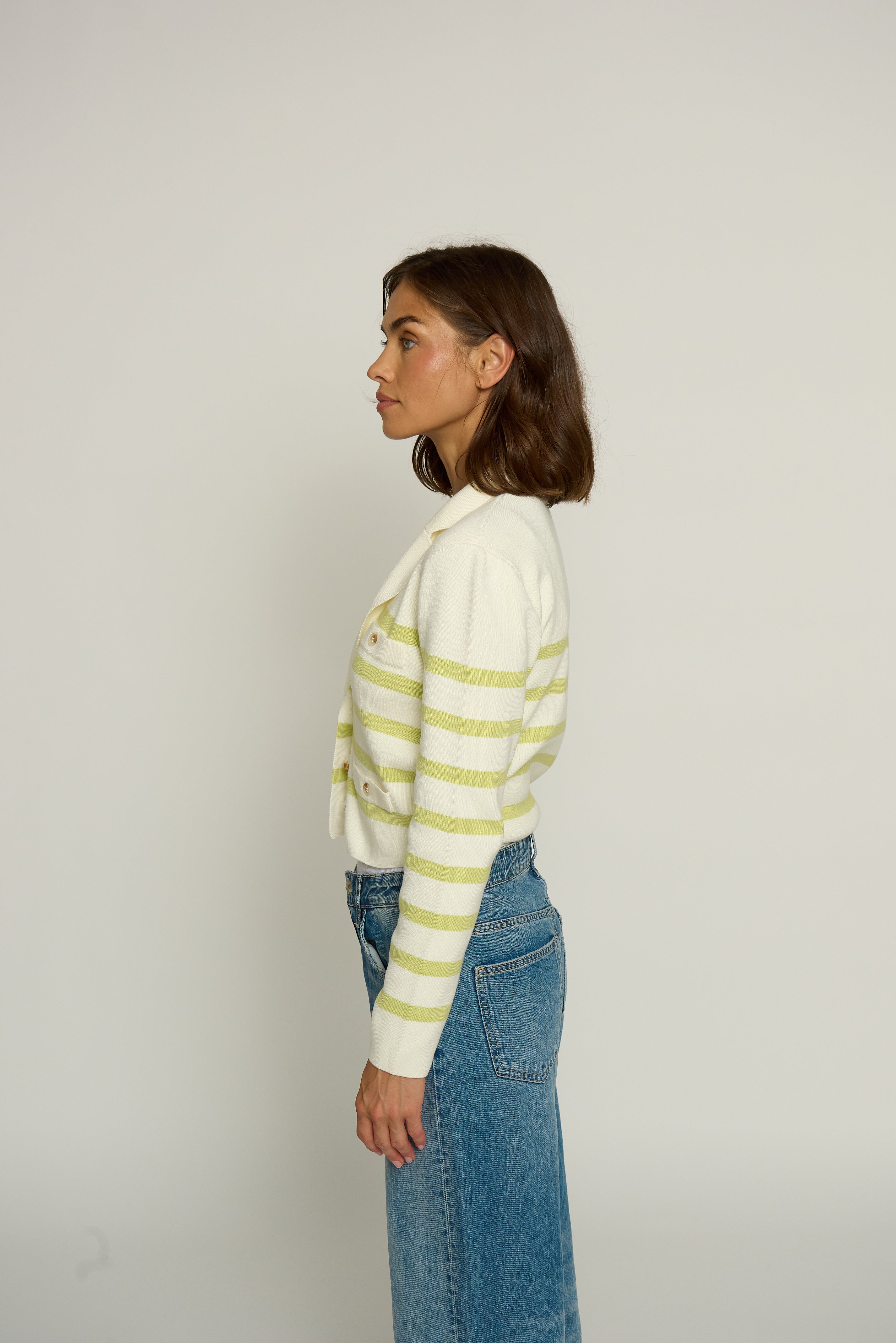 Stripe Knit Blazer