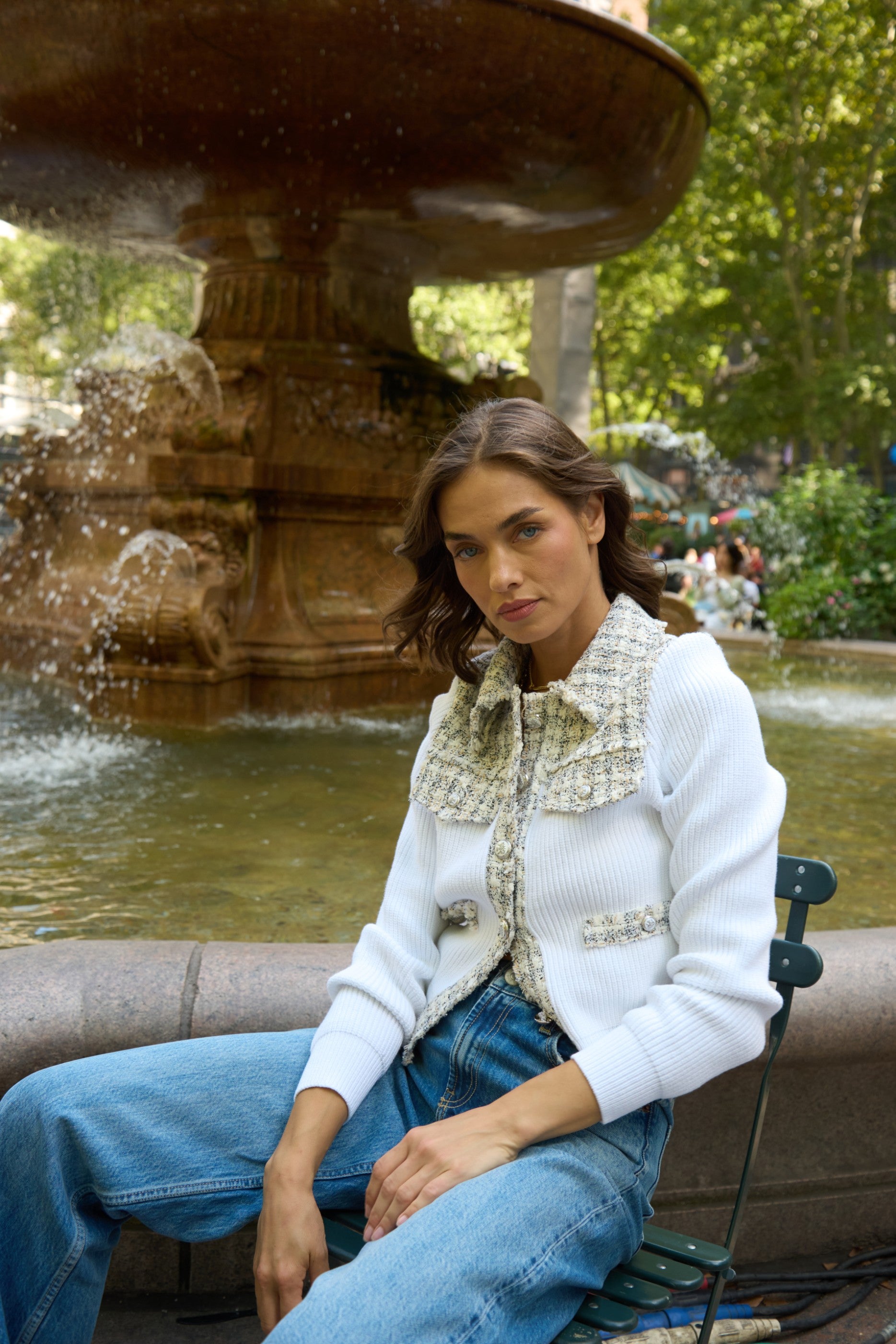 Tweed And Sweater Jacket