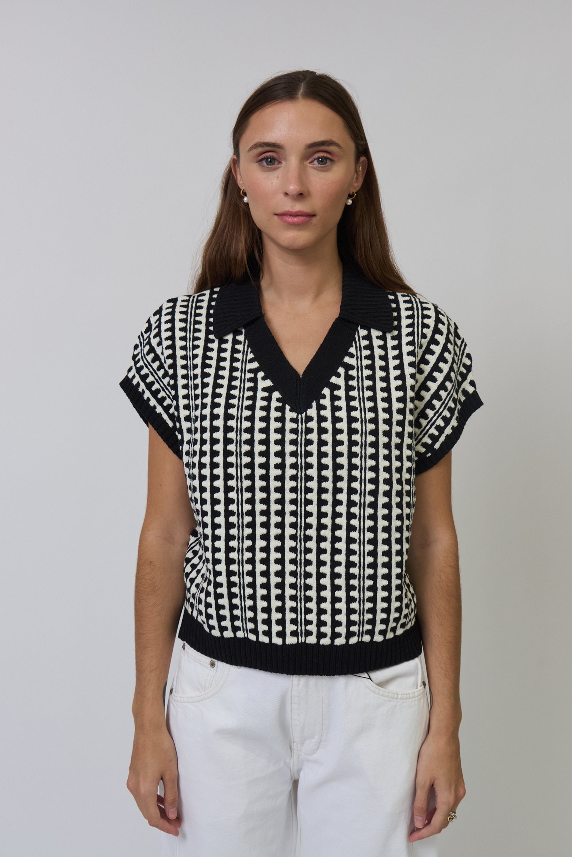 Skye Scallop Stitch Polo