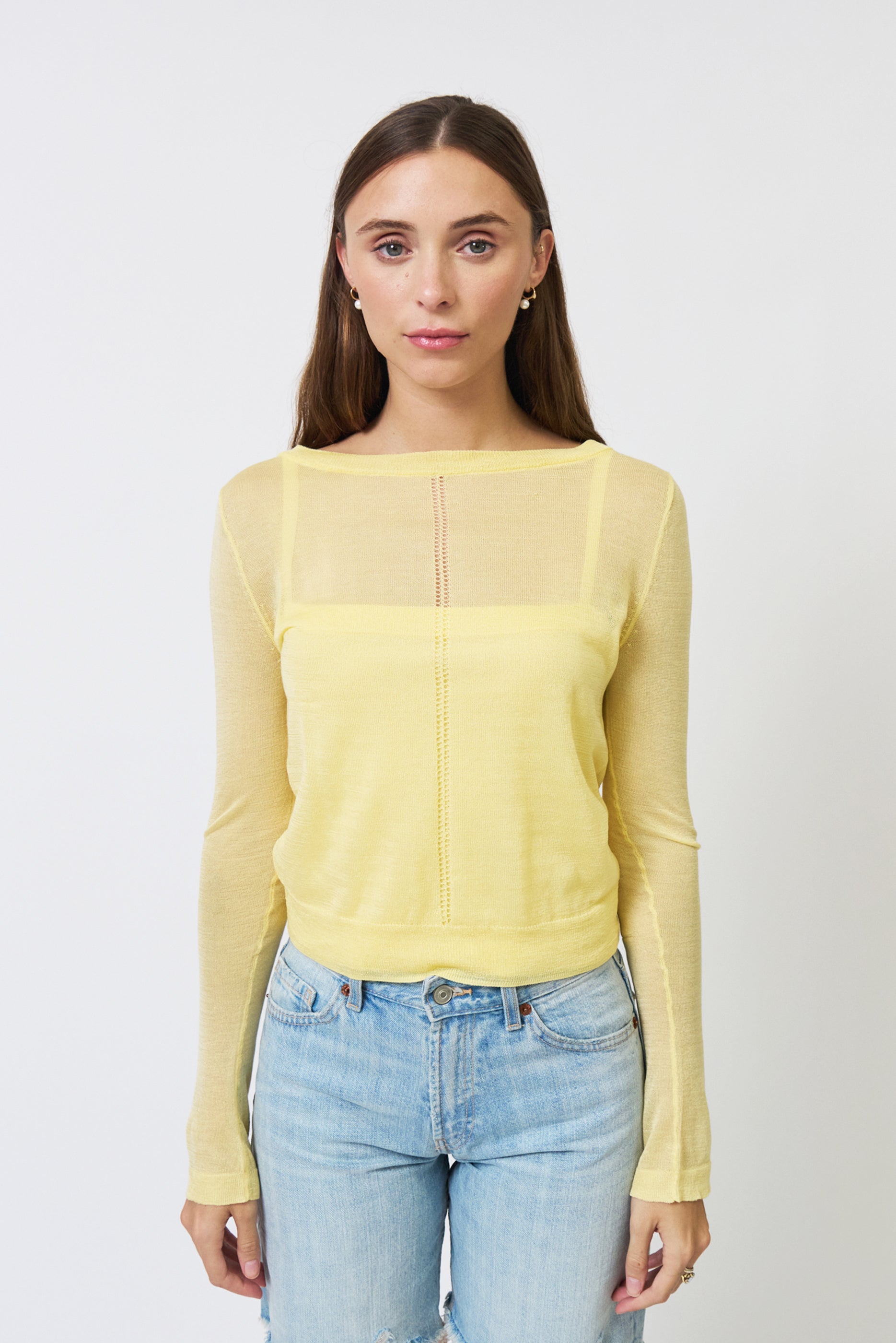 Brooklyn Double Layer Sheer Halter