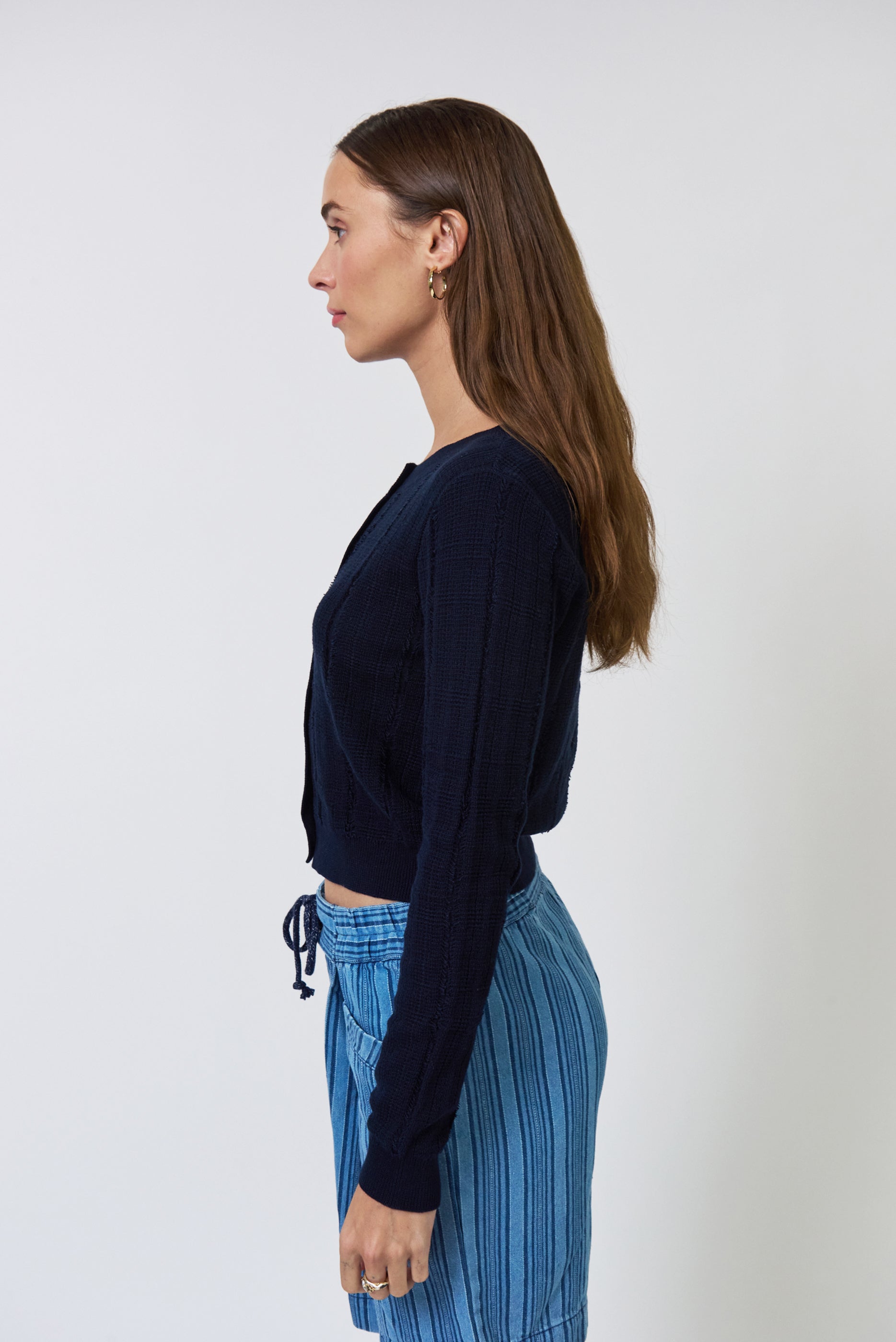 Clover Novelty Stitch Cardigan