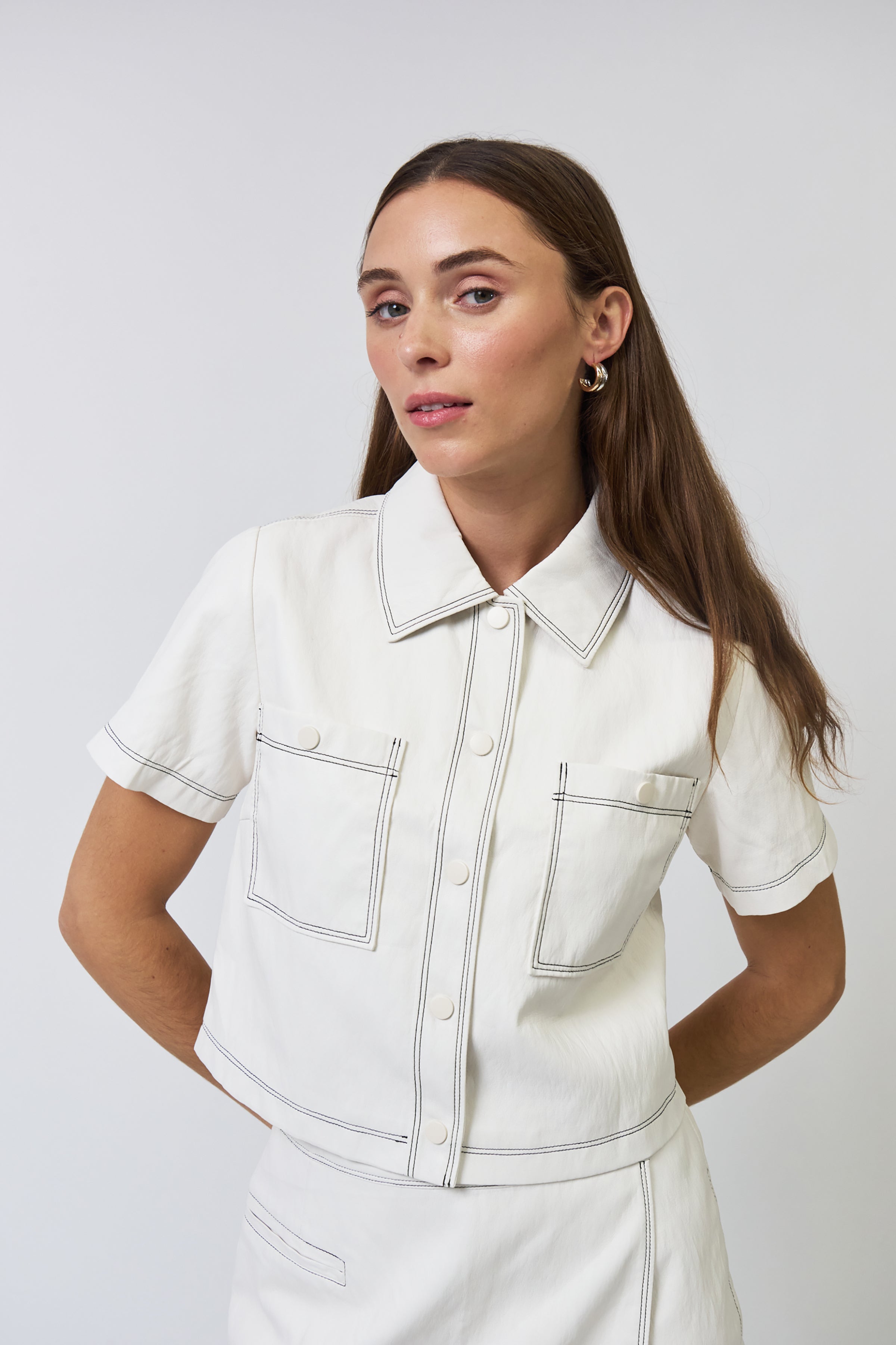 Chelsea Vegan Cropped Jacket