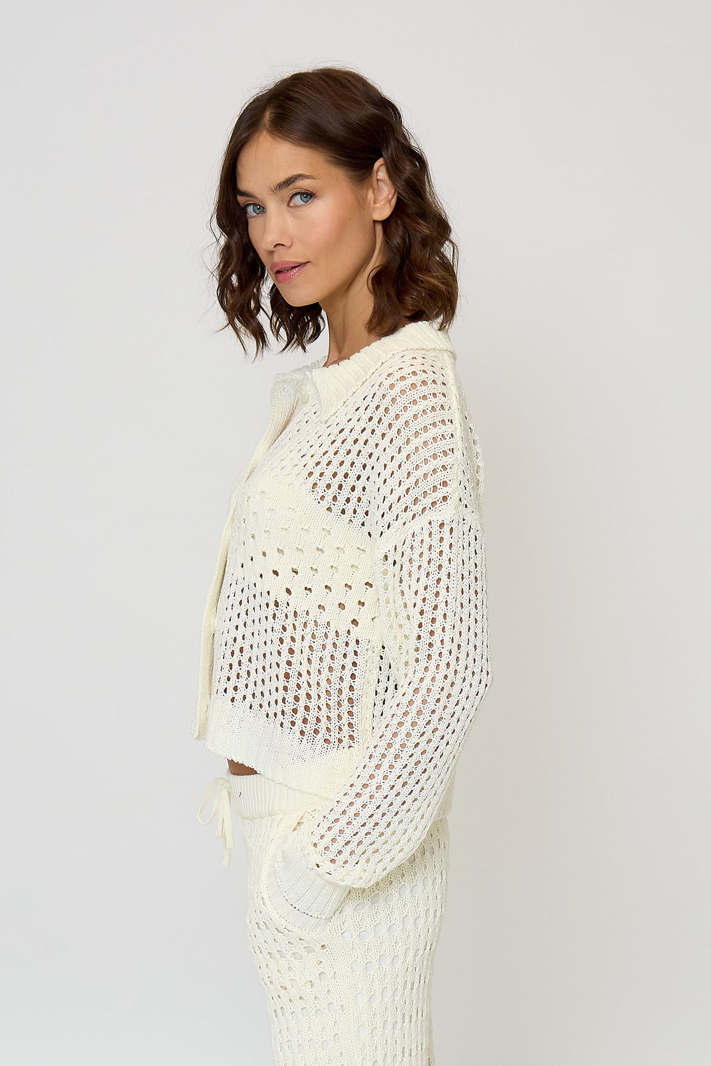 Evie Open Stitch Polo