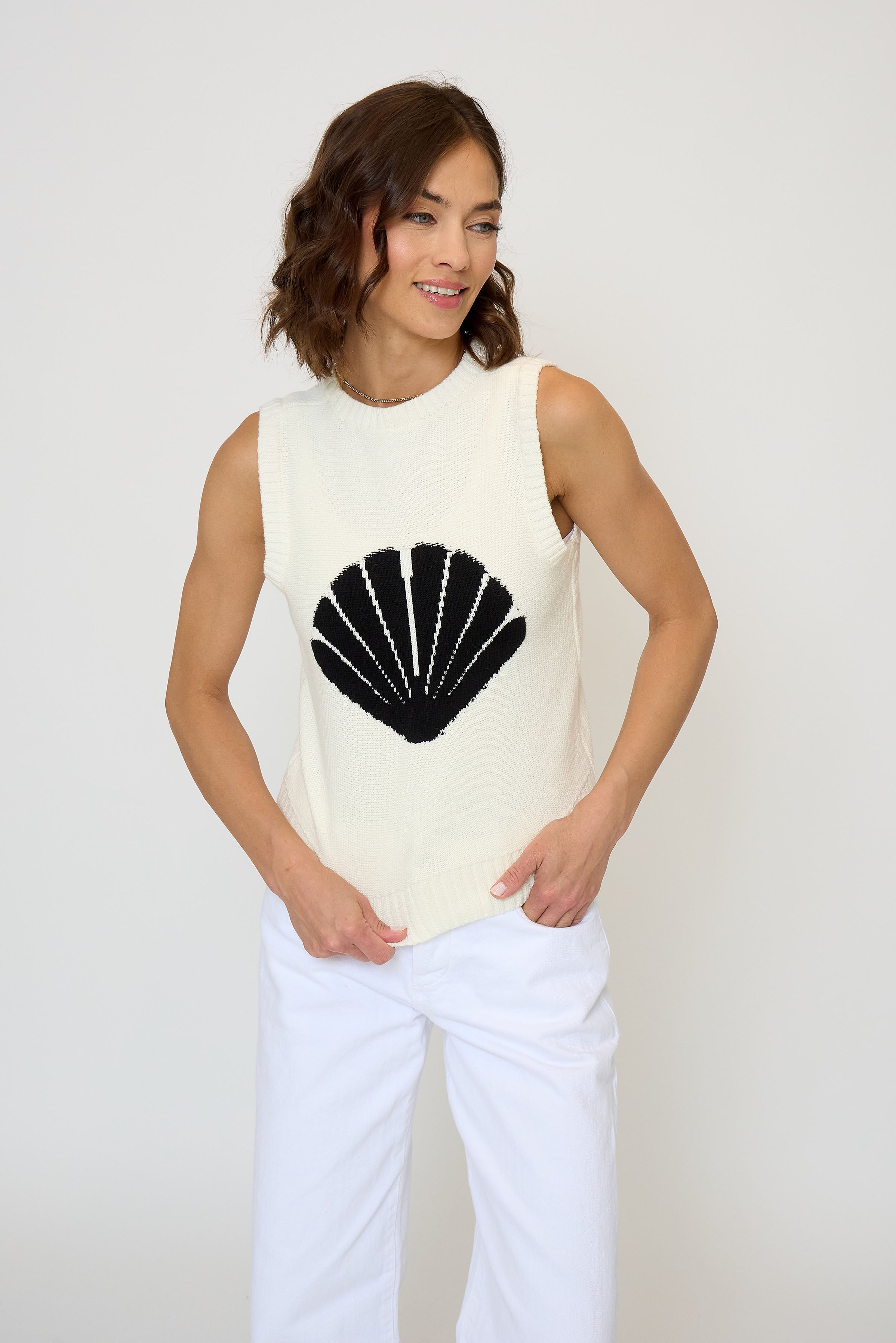 Evie Shell Print Tank