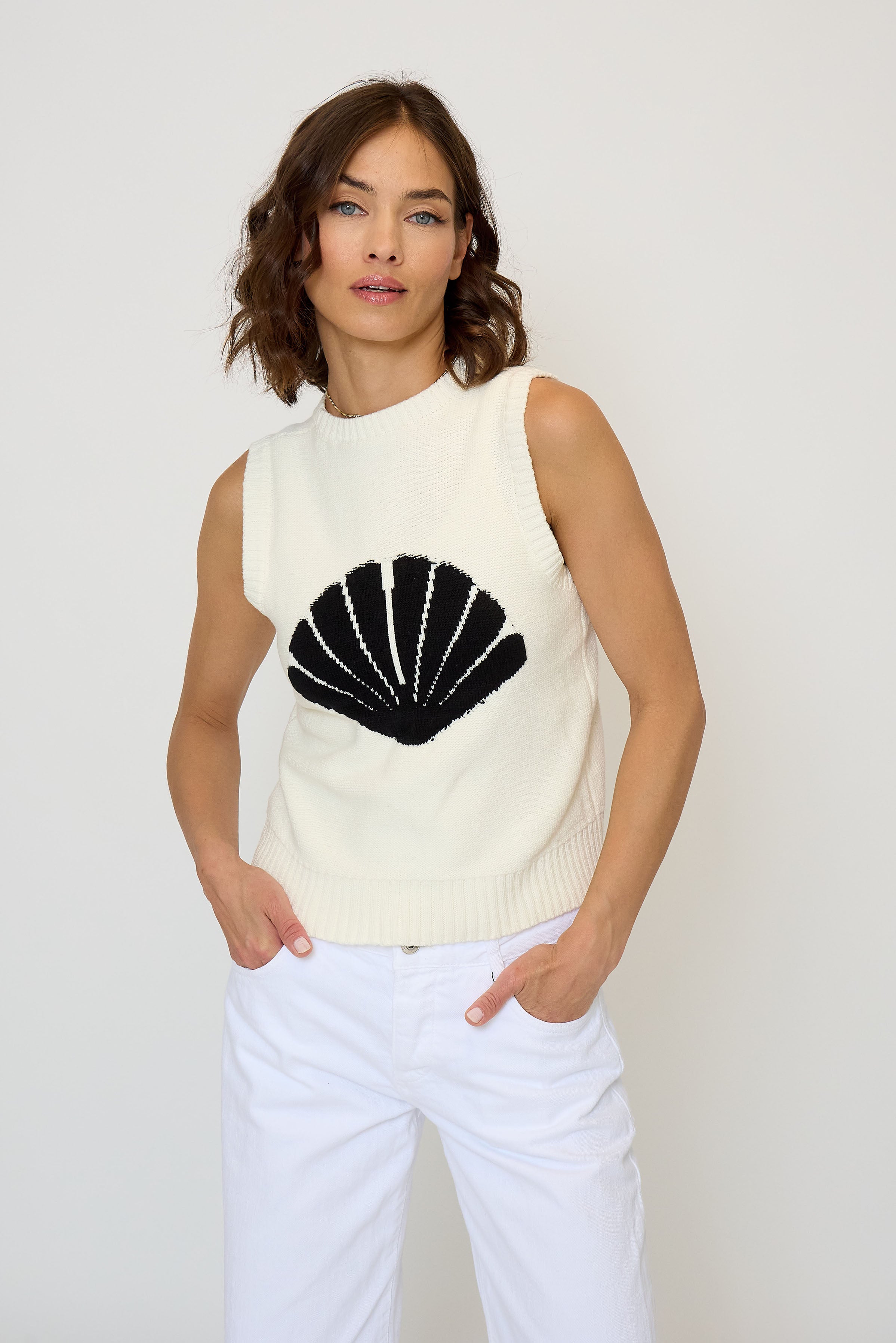 Evie Shell Print Tank