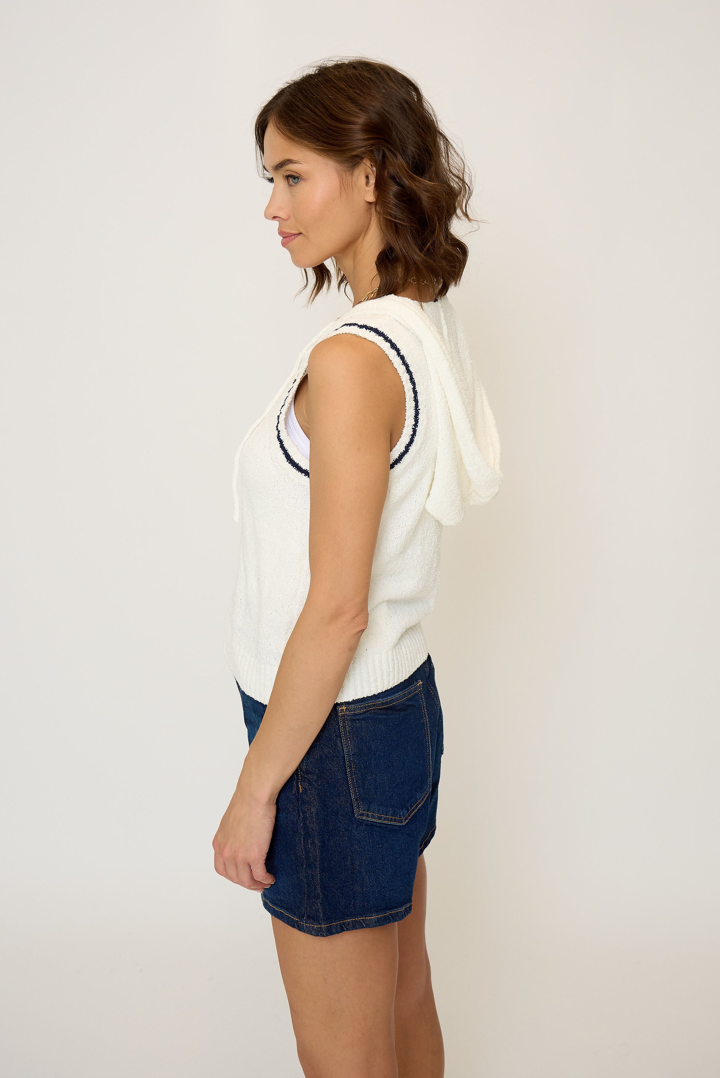 Daphne Hooded Zip Up Shell