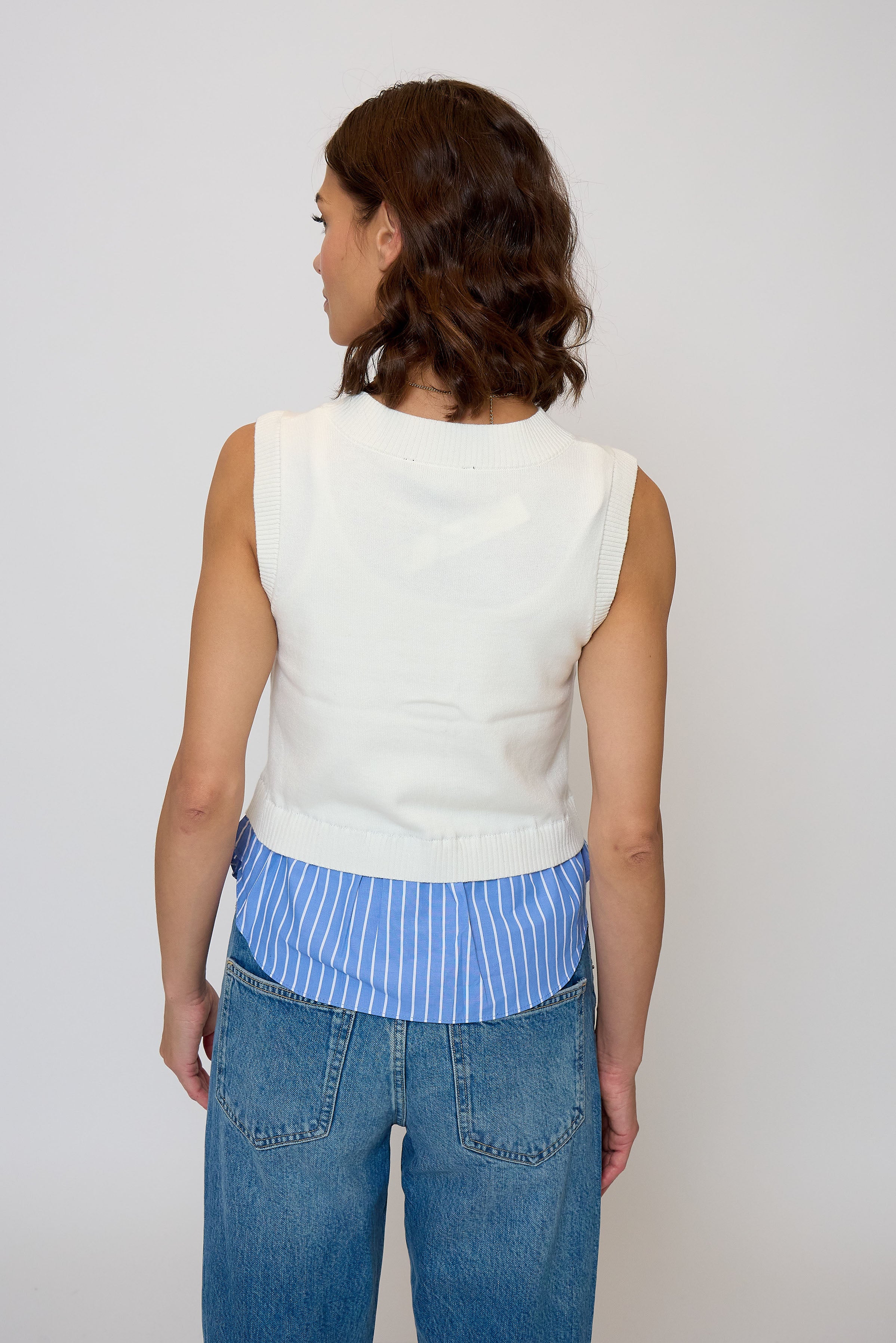 Kira Twofer Button Up Tank