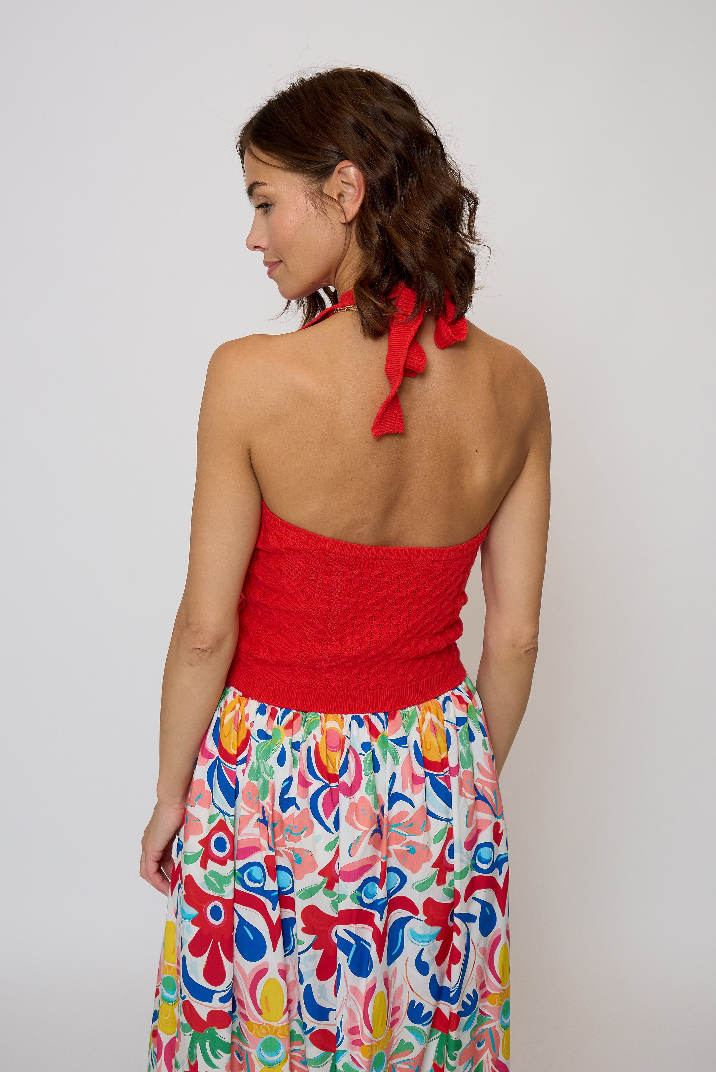 Junie Cabled Halter Top