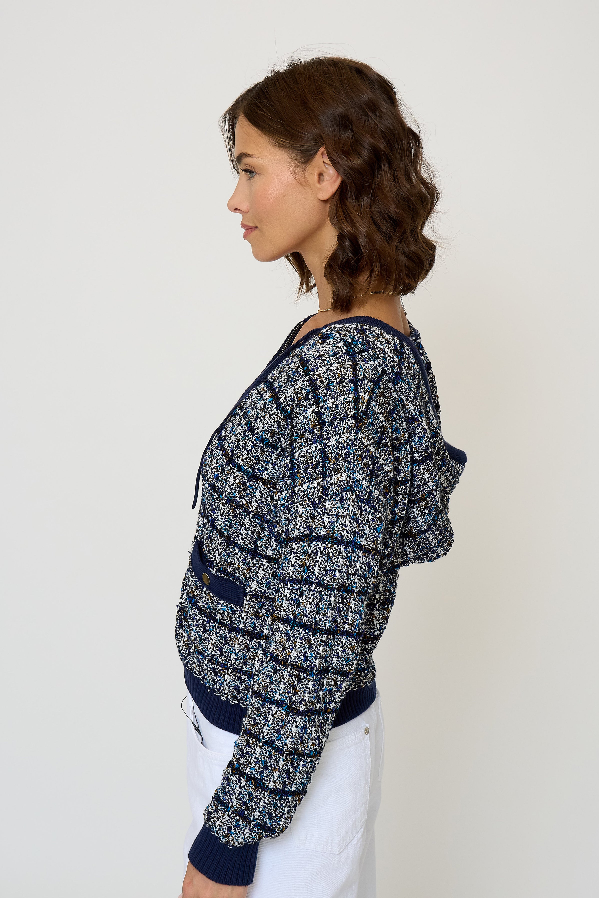 Dylan Tweed Sweater Shrunken Jacket