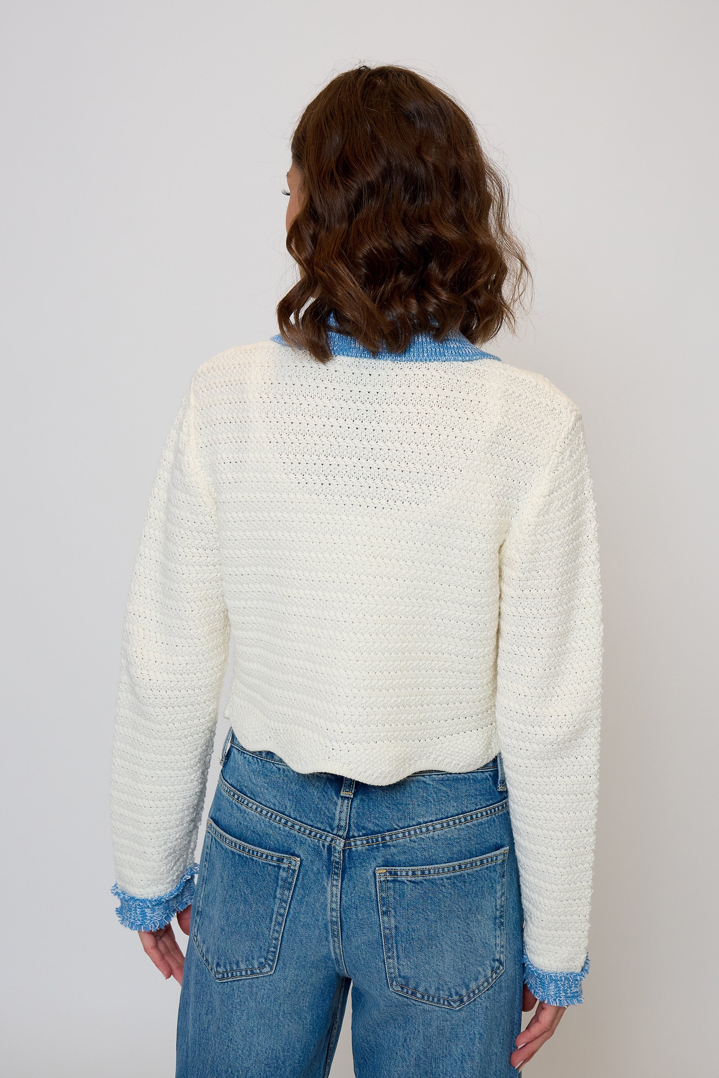 Rose Scallop Edge Sweater