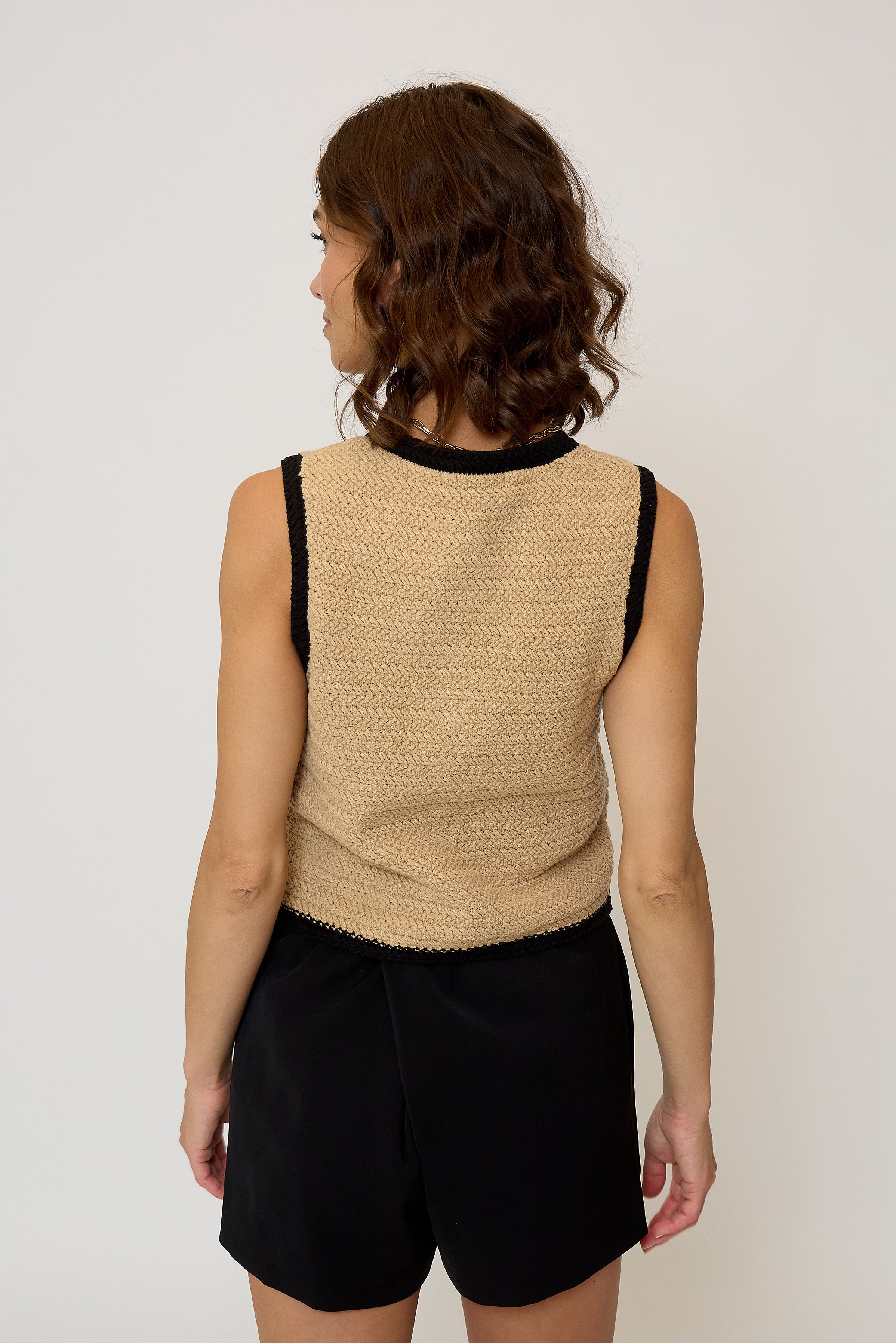 Rose Scallop Edge Tank