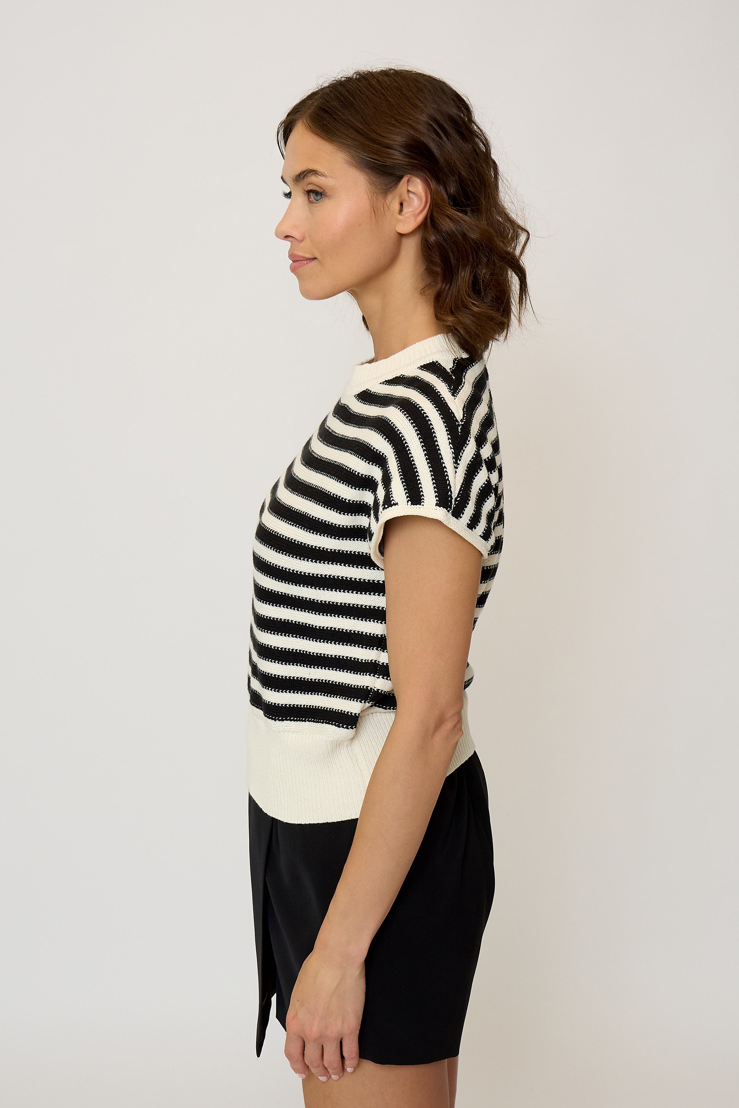 Olive Striped Stitch Dolman