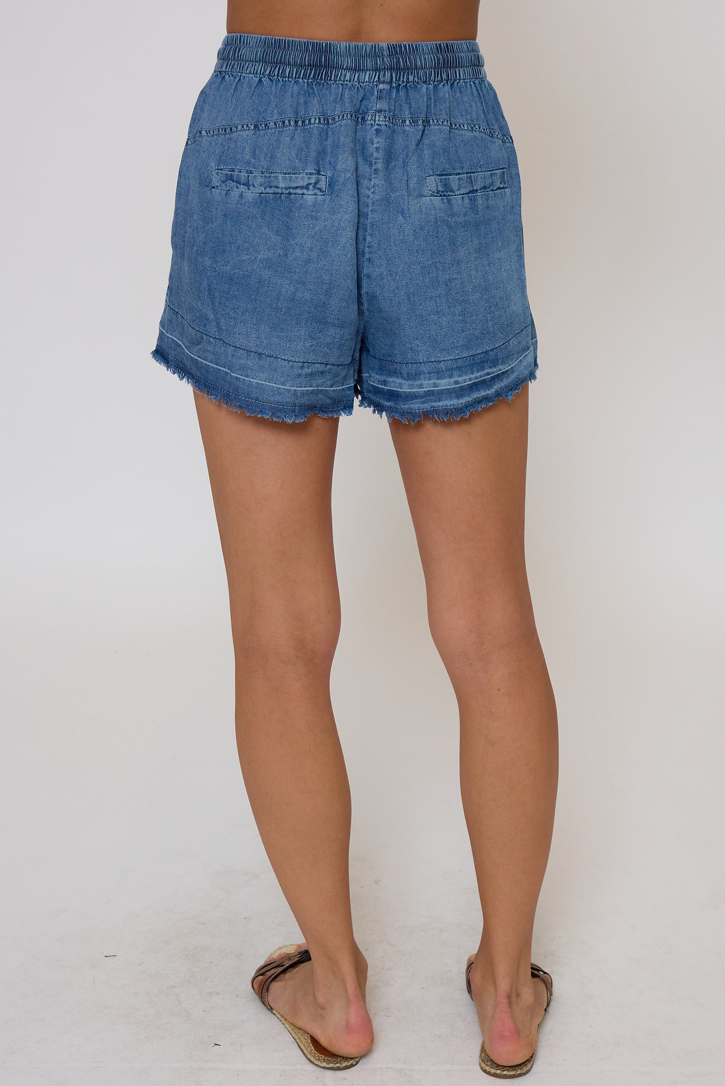 Celine Mid Rise Drawstring Shorts