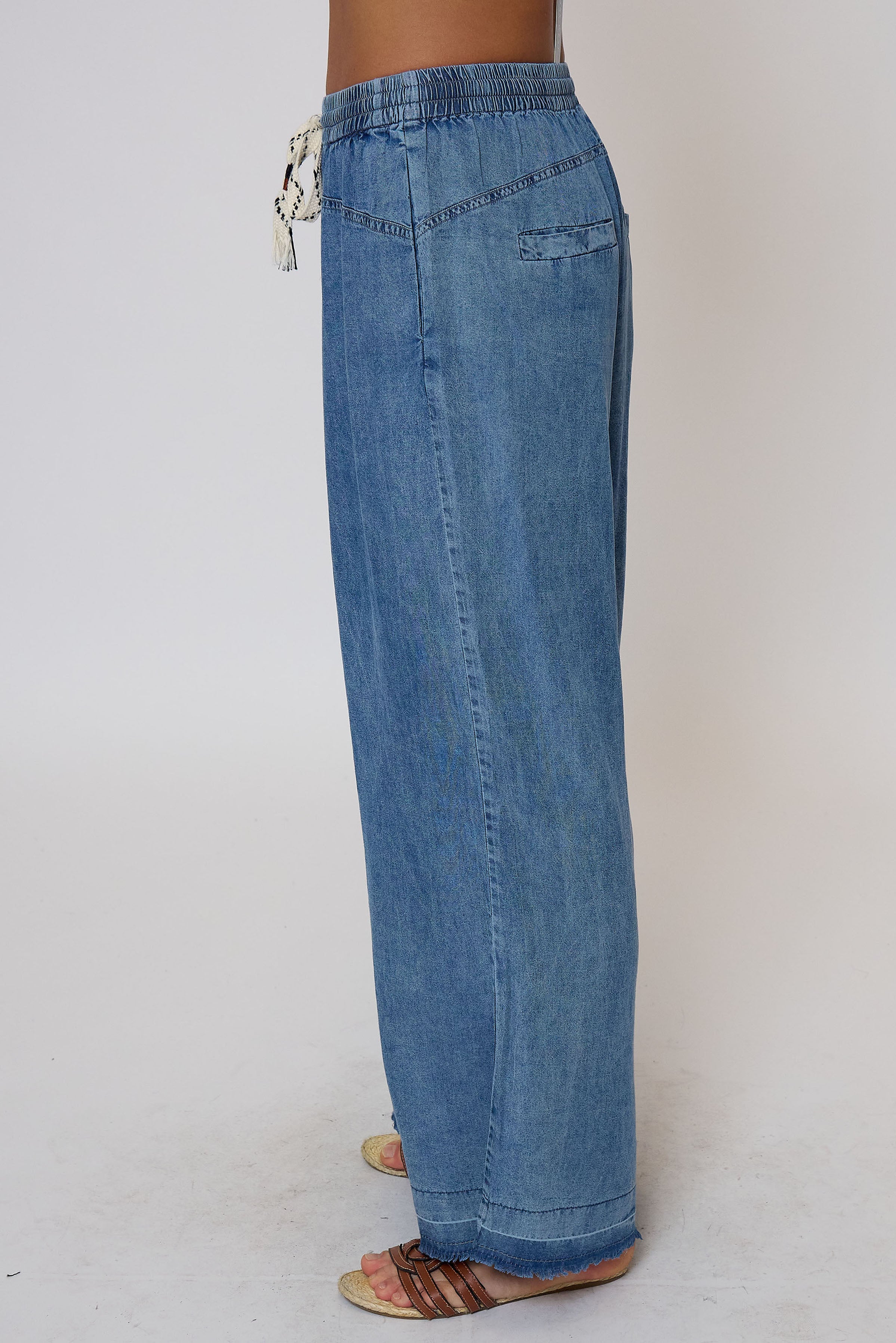 Celine Mid Rise Drawstring Pants