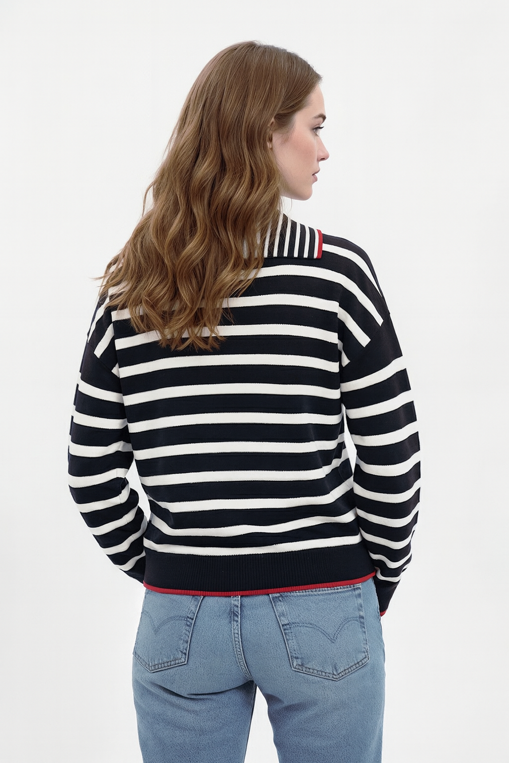 Maisie Bright Striped Ls Polo