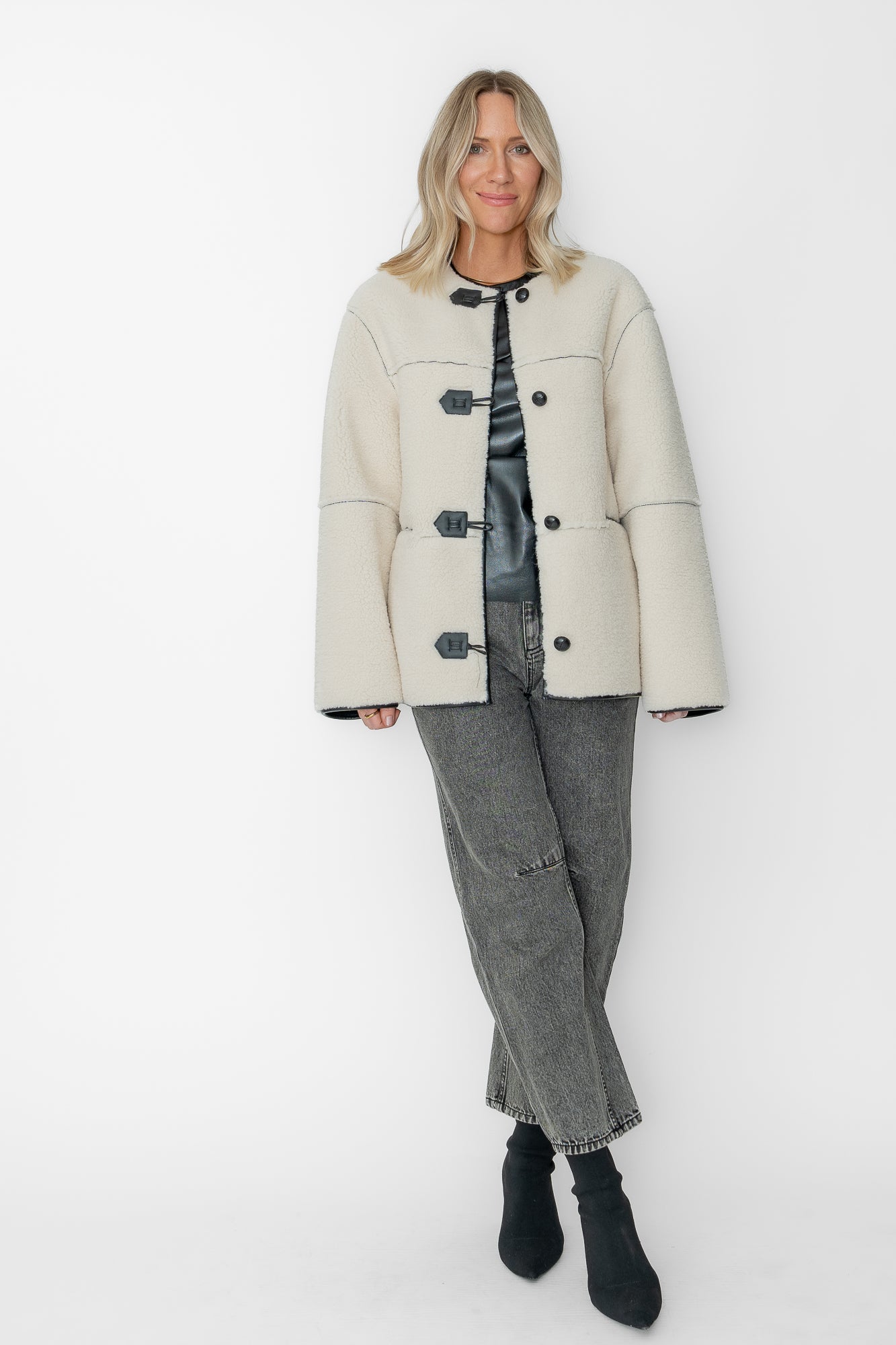 Hazel Reversible Sherpa Jacket